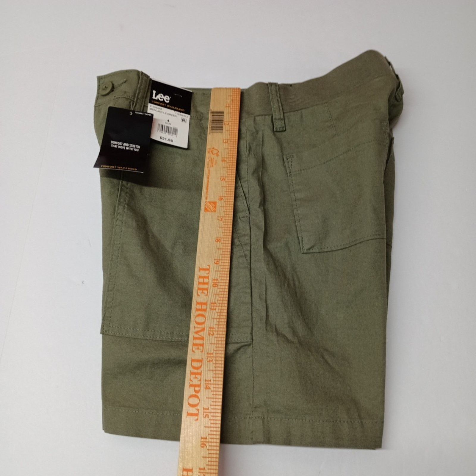 Lee Lee Bermuda Shorts Women's Size 4 Green 6" Ins Comfort Waist Size 27" / US 4 / IT 40 - 6 Thumbnail