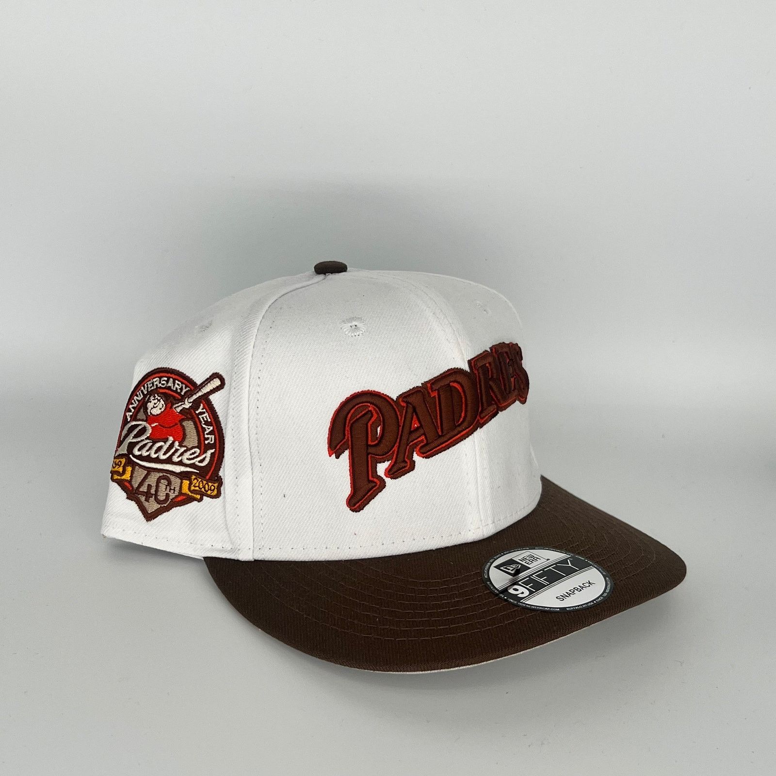 New Era White/Brown San Diego Padres Padres 40TH Anniversary New Era Size ONE SIZE - 1 Thumbnail