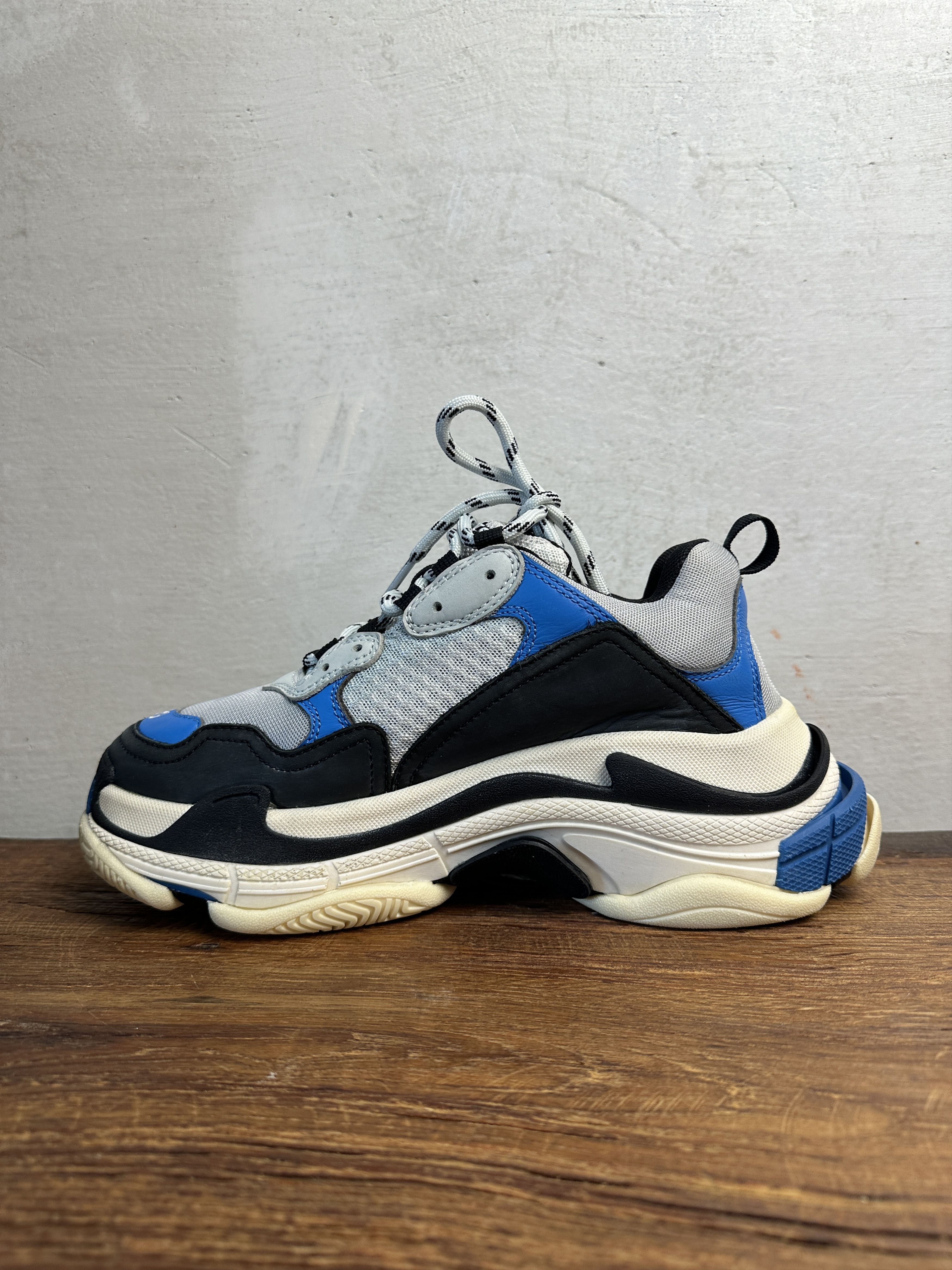Balenciaga Balenciaga Triple S Black Blue Size US 9 / IT 39 - 3 Thumbnail