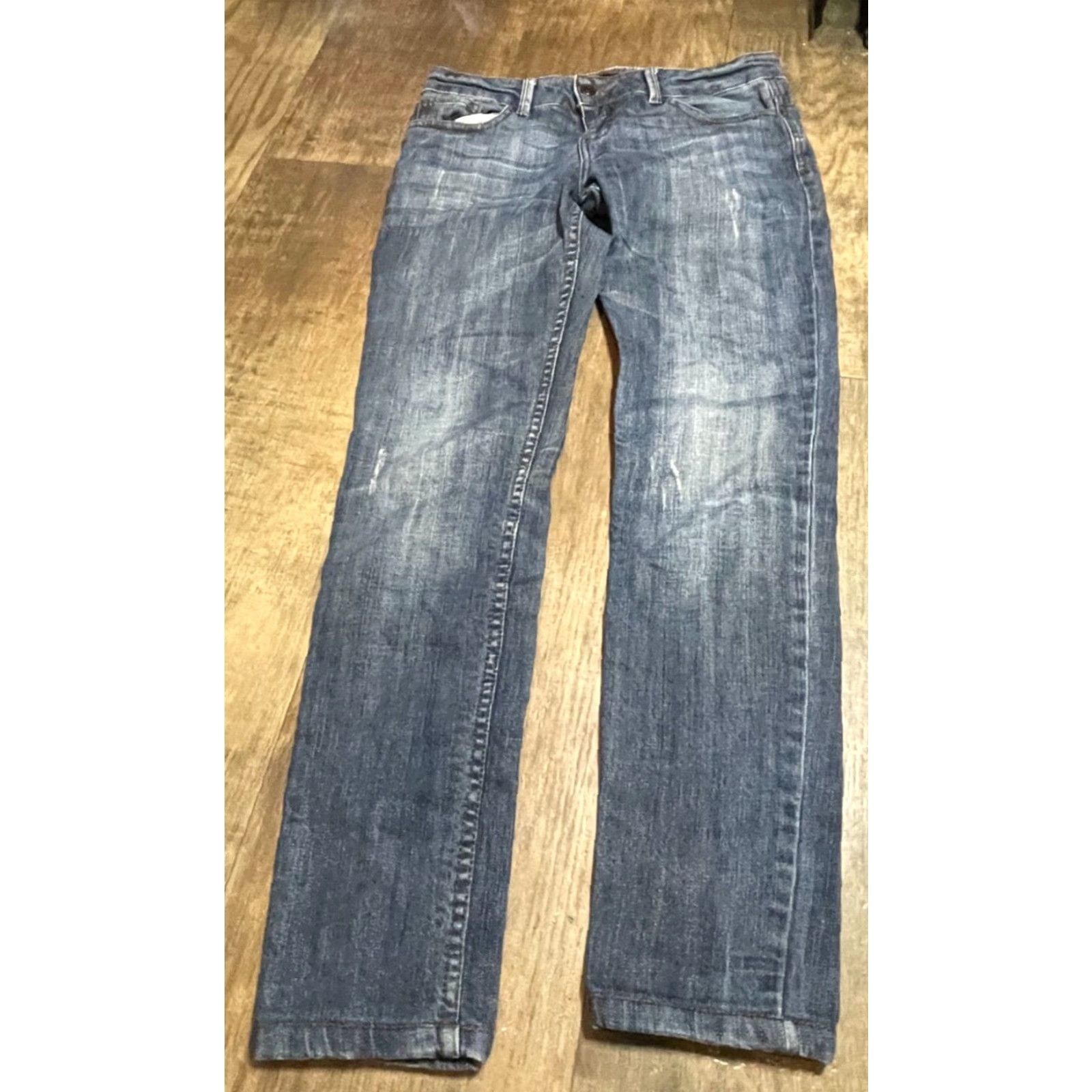 Zara Zara Jeans Womens Size 6 Blue Denim Straight Jeans Women Size 6 Blue Denim Size 28" / US 6 / IT 42 - 2 Thumbnail