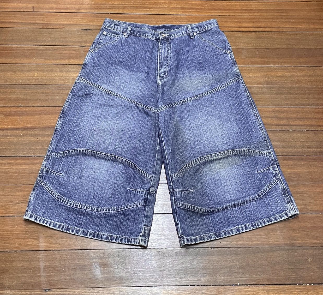 Think Skateboards × Vintage Rare Vintage Thinks Skateboarding Jorts Baggy Jeans 1990s Size US 38 / EU 54 - 1 Thumbnail