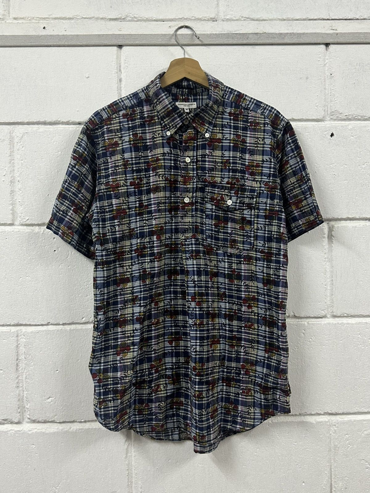 Engineered Garments SS17 Engineered Garments Floral Half Button Shirt Size US M / EU 48-50 / 2 - 4 Thumbnail