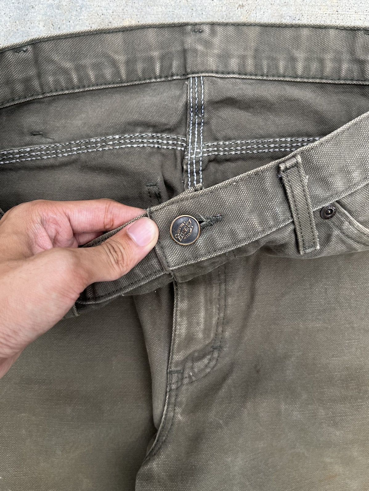 Dickies × Vintage FADED MOSS GREEN DICKIES CARPENTER CANVAS PANT Size US 32 / EU 48 - 5 Thumbnail