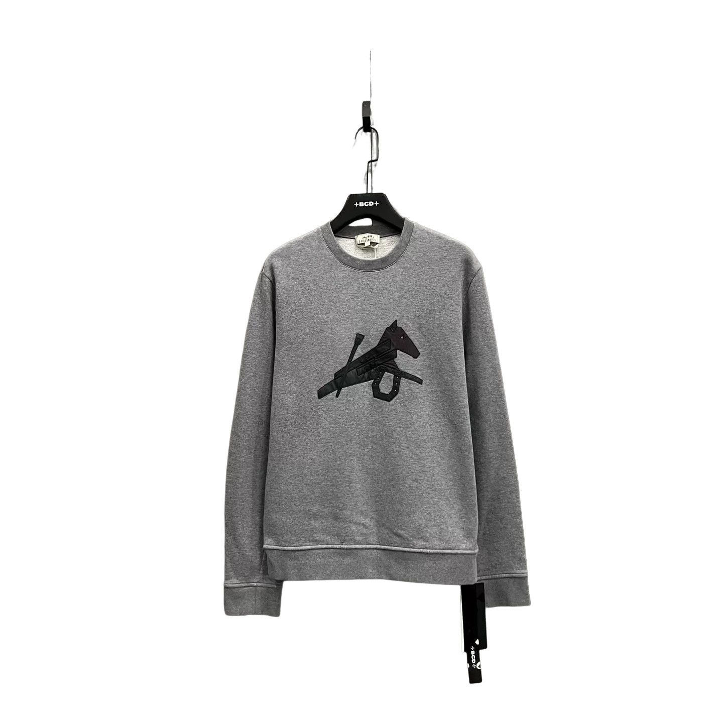Hermes Hermes Leather Horse Patch Sweatshirt L Size US L / EU 52-54 / 3 - 1 Thumbnail