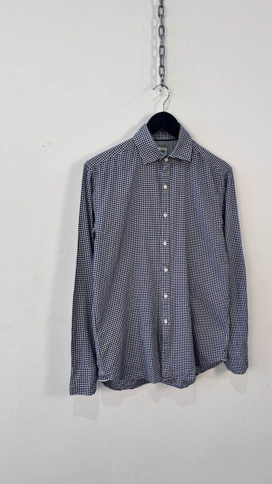 Boggi Boggi Milano Shirt M Gingham Check Easy Formal Custom Fit Size US M / EU 48-50 / 2 - 3 Thumbnail