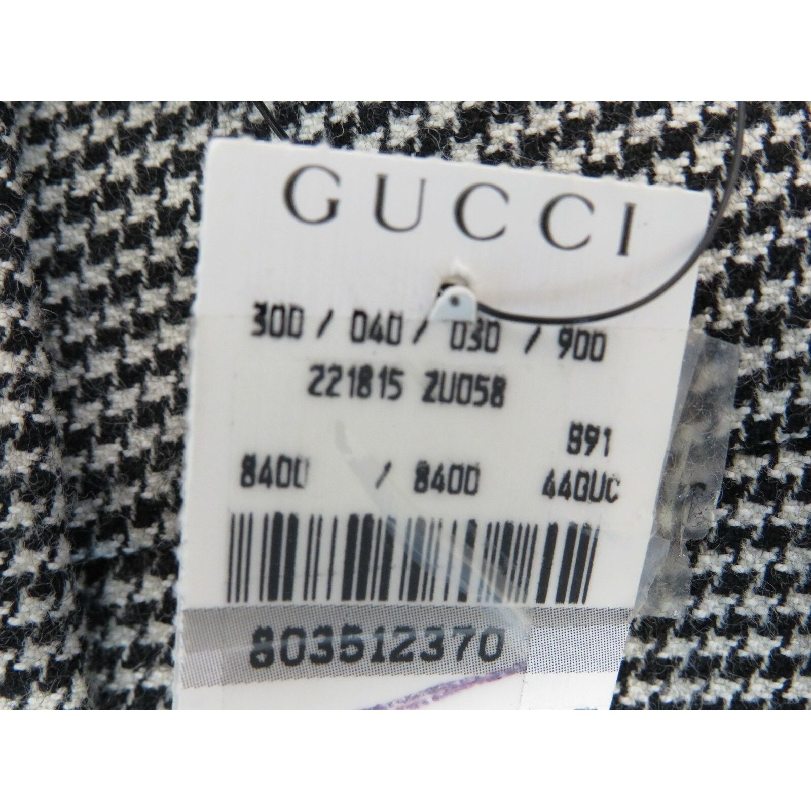 Gucci GUCCI 221815 BLACK WOOL GRAY HORSE BIT BUCKLE ZIP SKIRT 44 Size 30" / US 8 / IT 44 - 11 Thumbnail