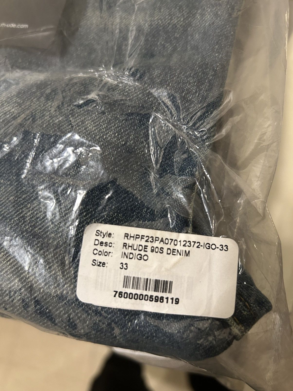 Rhude Rhude 90s indigo denim Size US 33 - 12 Thumbnail