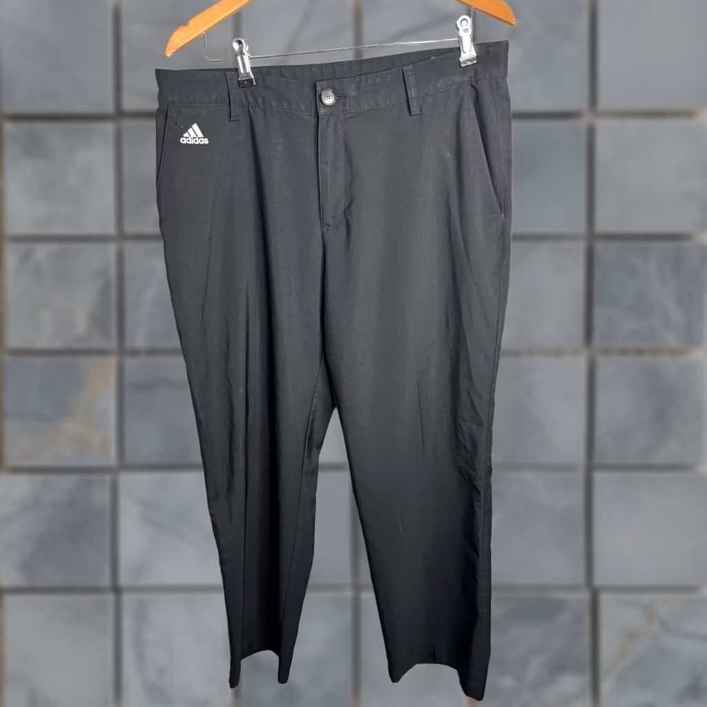 Adidas Adidas Pants Mens 34 x 30 Black Performance Tech Golf Chino 5743 Pants Mens Regular Black Golf Chino 34 Inseam 30in Adidas Men Black 34x30 Size US 34 / EU 50 - 1 Thumbnail