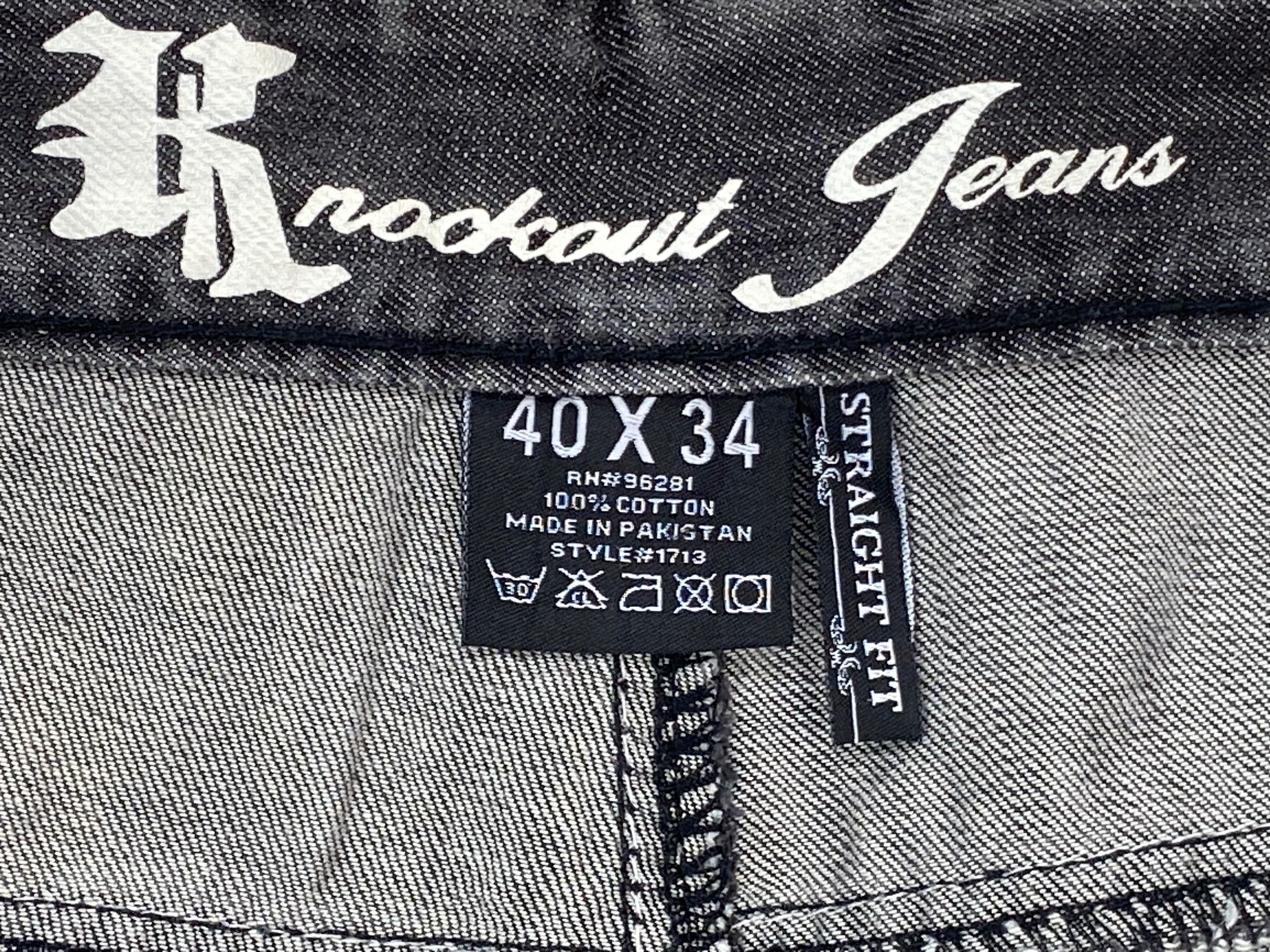 Japanese Brand Knockouts Baggy Denim Jeans Size US 40 / EU 56 - 9 Thumbnail