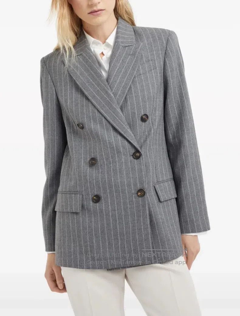 Brunello Cucinelli Brunello Cucinelli Cashmere Blazer Size S / US 4 / IT 40 - 9 Thumbnail