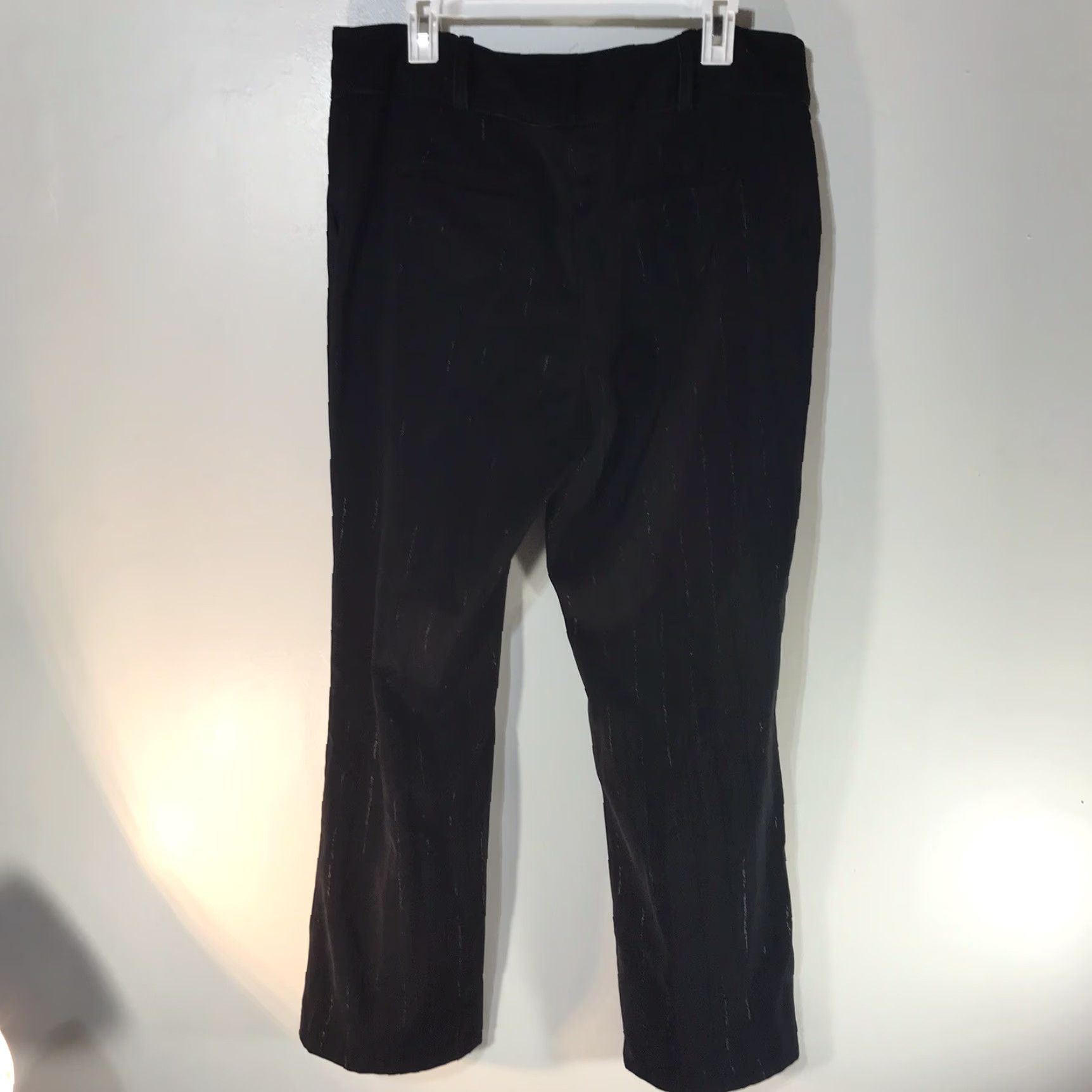 Vintage VINTAGE Attention Black Striped Wide Leg Dress Pants Womens Size 14 Business Casual Size 36" / US 14 / IT 50 - 3 Thumbnail