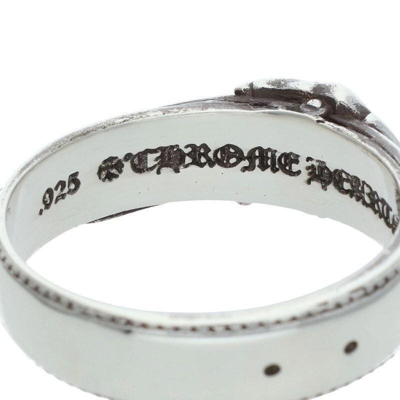 Chrome Hearts Chrome Hearts Belted CH Logo Small Silver Ring Size ONE SIZE - 3 Thumbnail