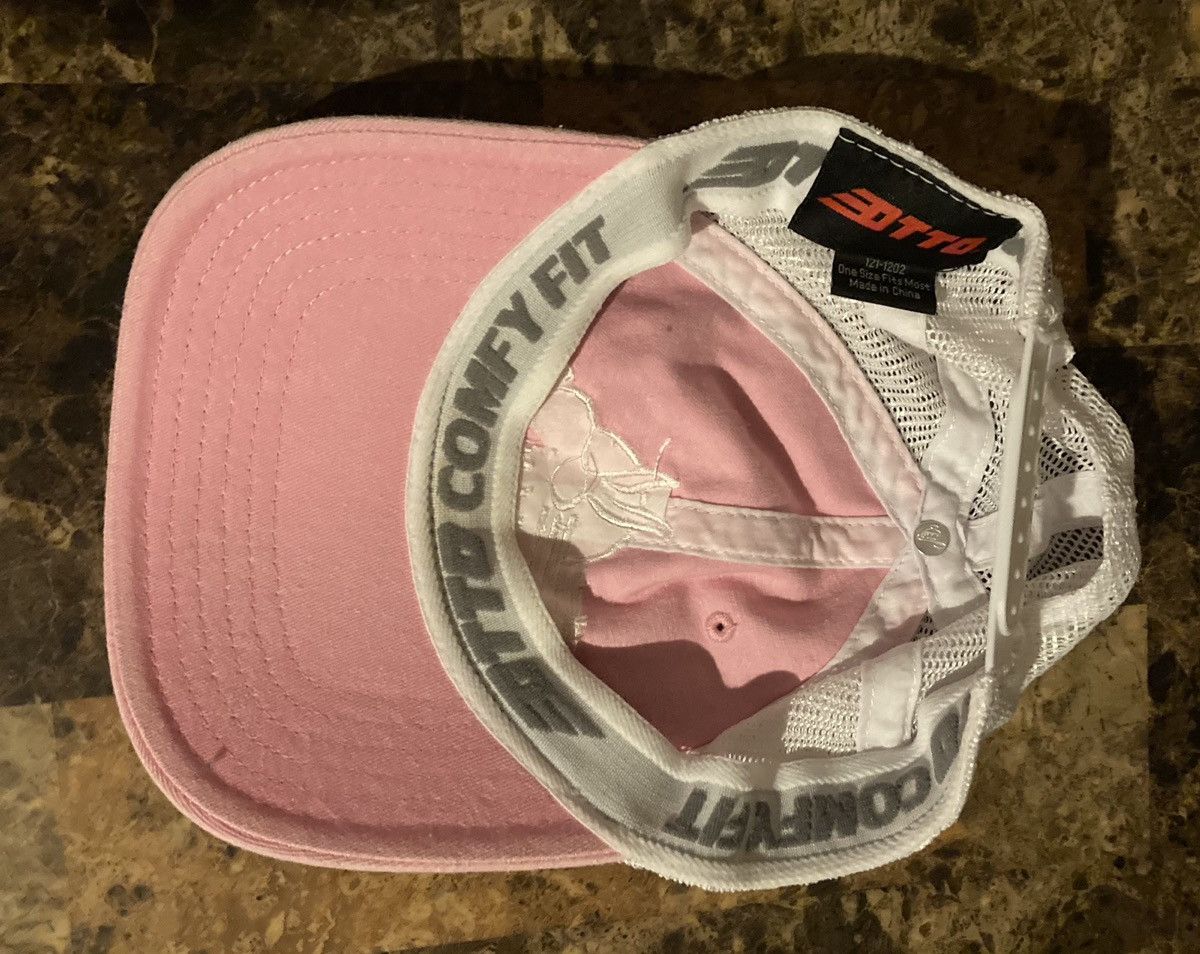 Otto Peter Rabbit Farms logo hat pink & white mesh snapback Otto Size ONE SIZE - 5 Thumbnail