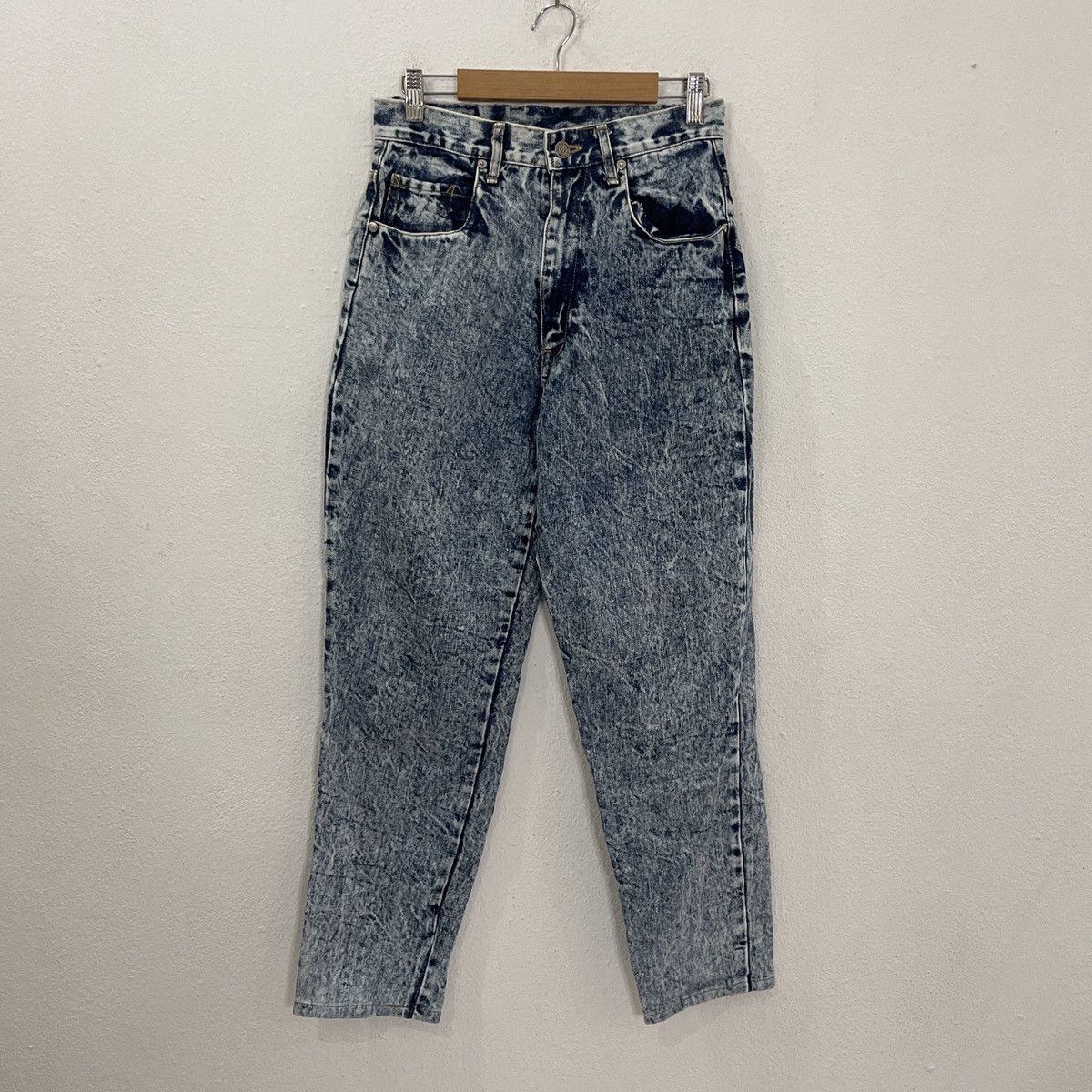 20471120 Vintage Fittz Acid Wash Denim Jeans Size US 27 - 1 Thumbnail