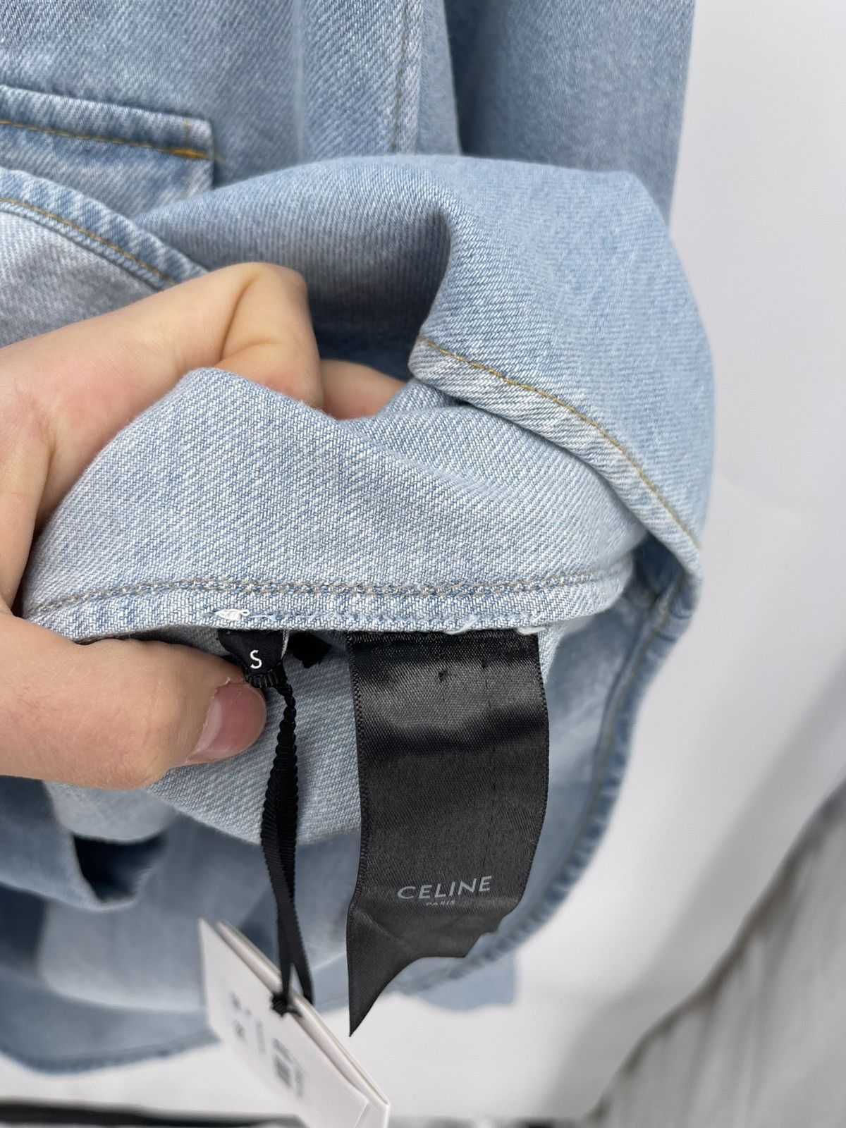 Celine Celine western denim blue shirt size S Size US S / EU 44-46 / 1 - 6 Thumbnail