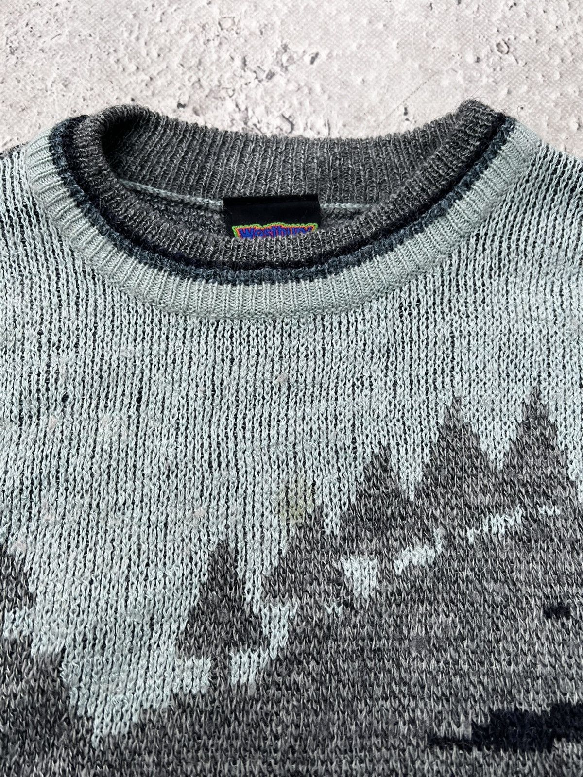 Japanese Brand × Tripp NYC Subscribe vintage Y2K faded SKI Printed Knitted Sweater Size US S / EU 44-46 / 1 - 5 Thumbnail