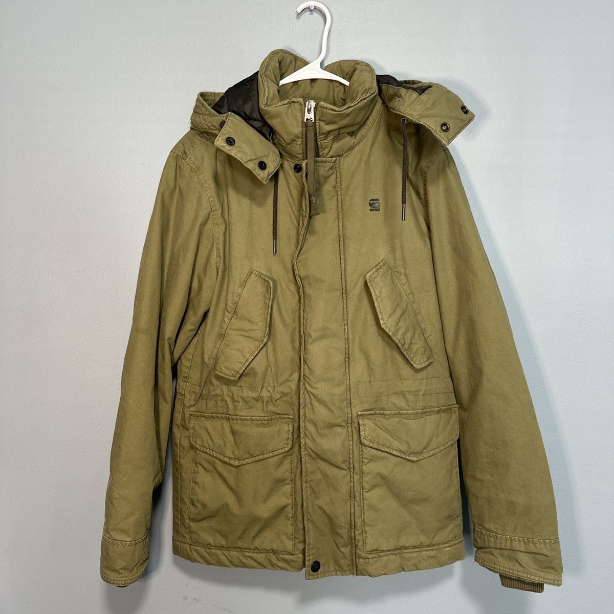 G-Star G-Star Raw Men's Vodan Padded Hooded Jacket Green Size US XS / EU 42 / 0 - 2 Thumbnail