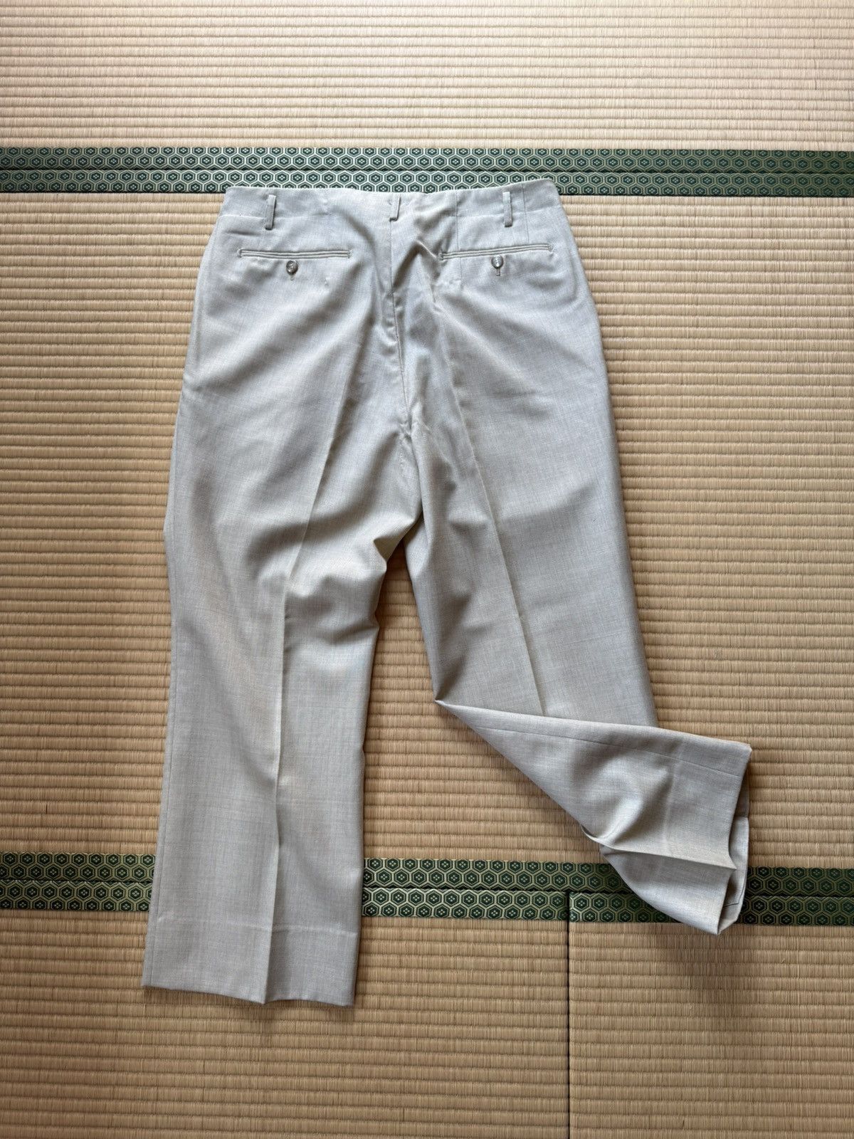 Other Spring&Summer Cream Linen Slacks NEW WOOL DELUX Tag Size US 34 / EU 50 - 4 Thumbnail