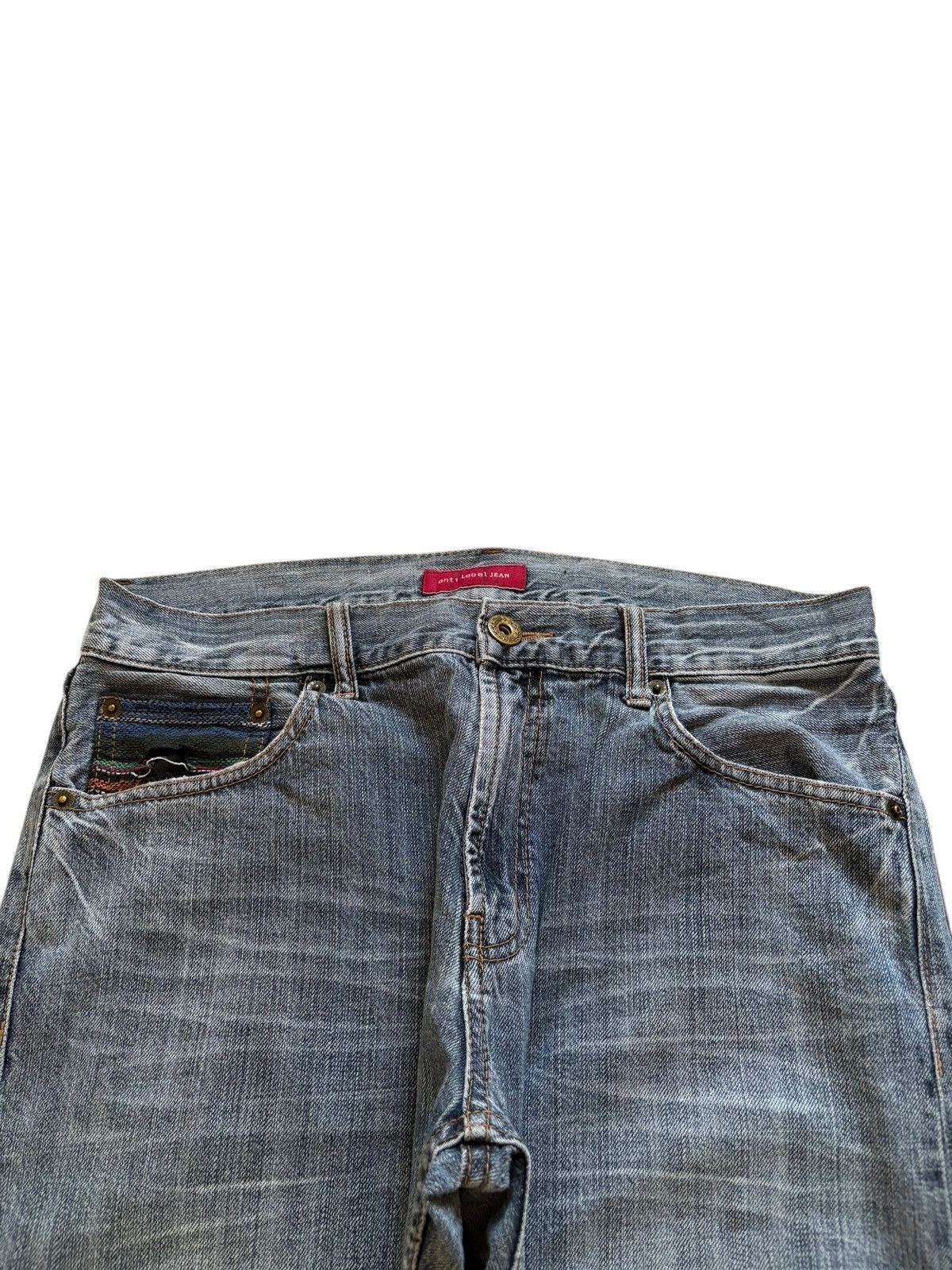 Japanese Brand Vintage Japanese Brand Mud Wash Distress Rip Jeans Size US 32 / EU 48 - 4 Thumbnail