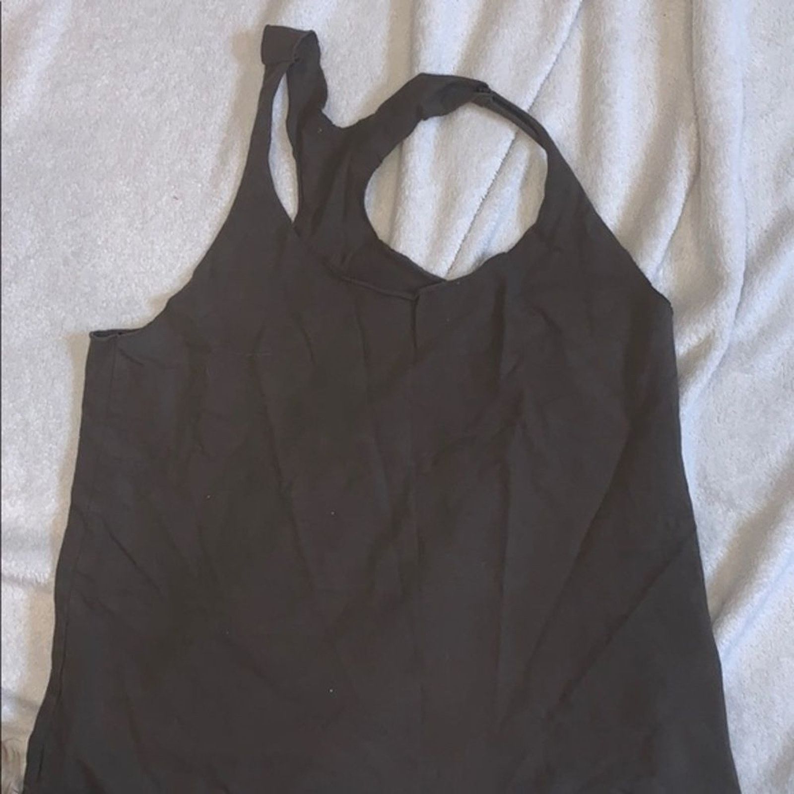 Other Good World Clothing Olive Green Cut Off Tank Top | Sz M Size M / US 6-8 / IT 42-44 - 2 Thumbnail