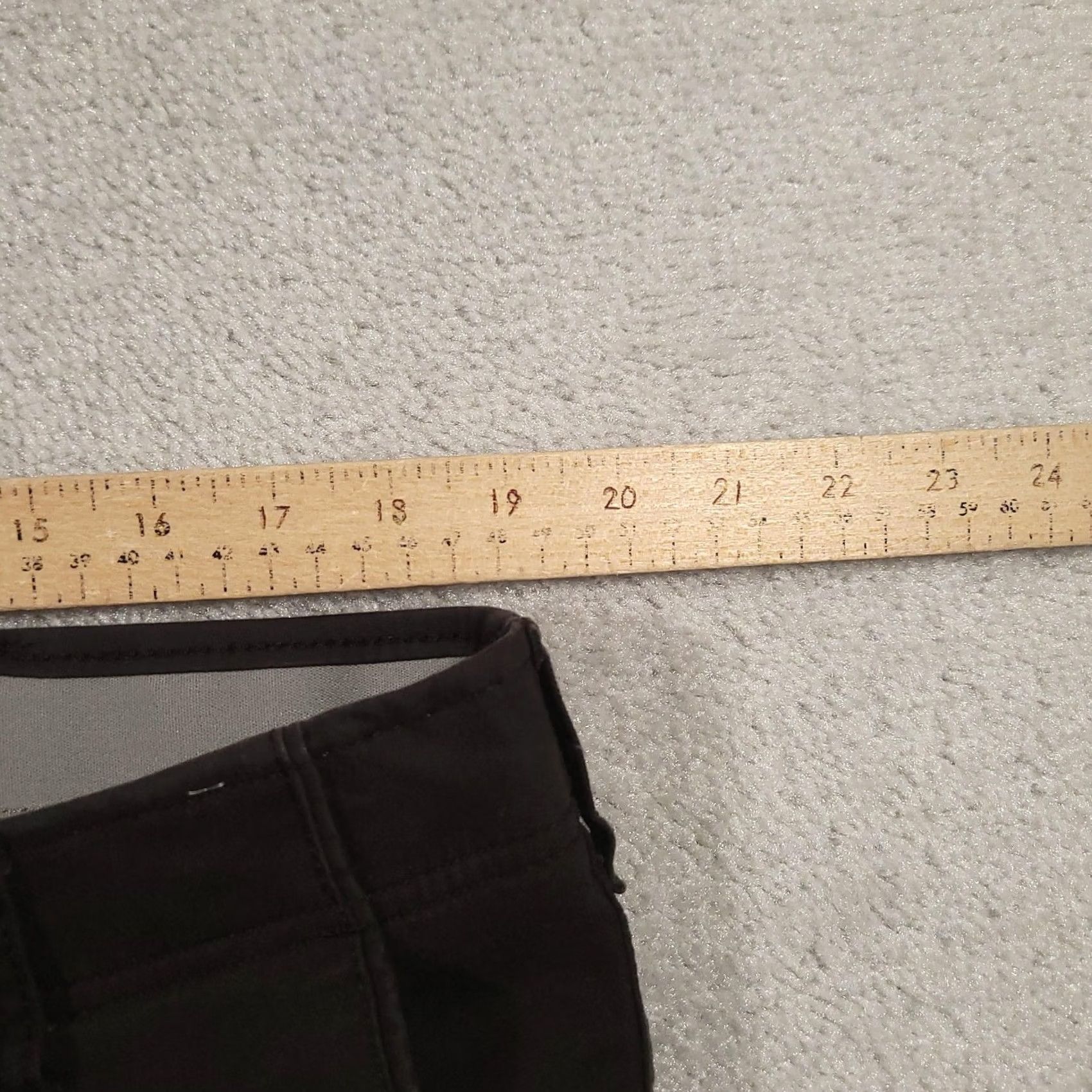 Lee Lee Pants Mens 40x30 Black Slim Straight Stretch Dress Chinos Cotton Blend Size US 40 / EU 56 - 7 Thumbnail