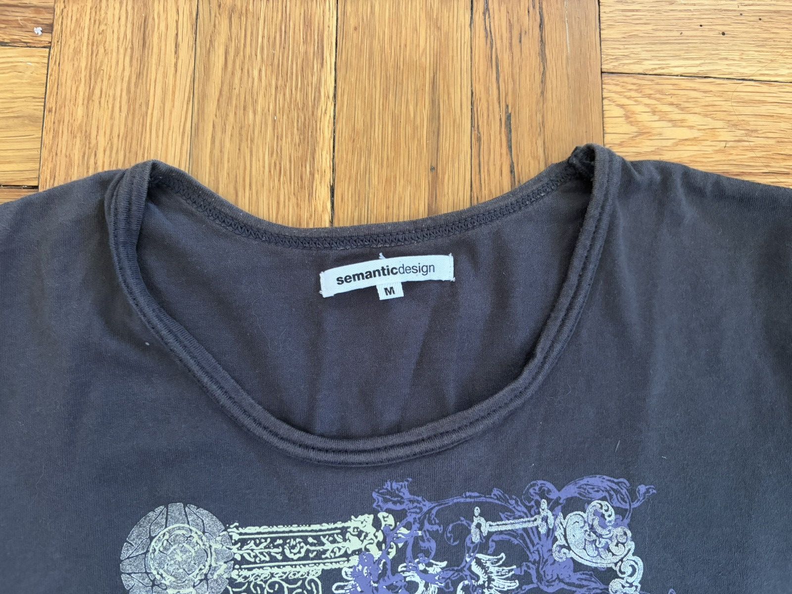If Six Was Nine 2000s semanticdesign Tattoo Tribal Mid Sleeve Top Size US M / EU 48-50 / 2 - 4 Thumbnail