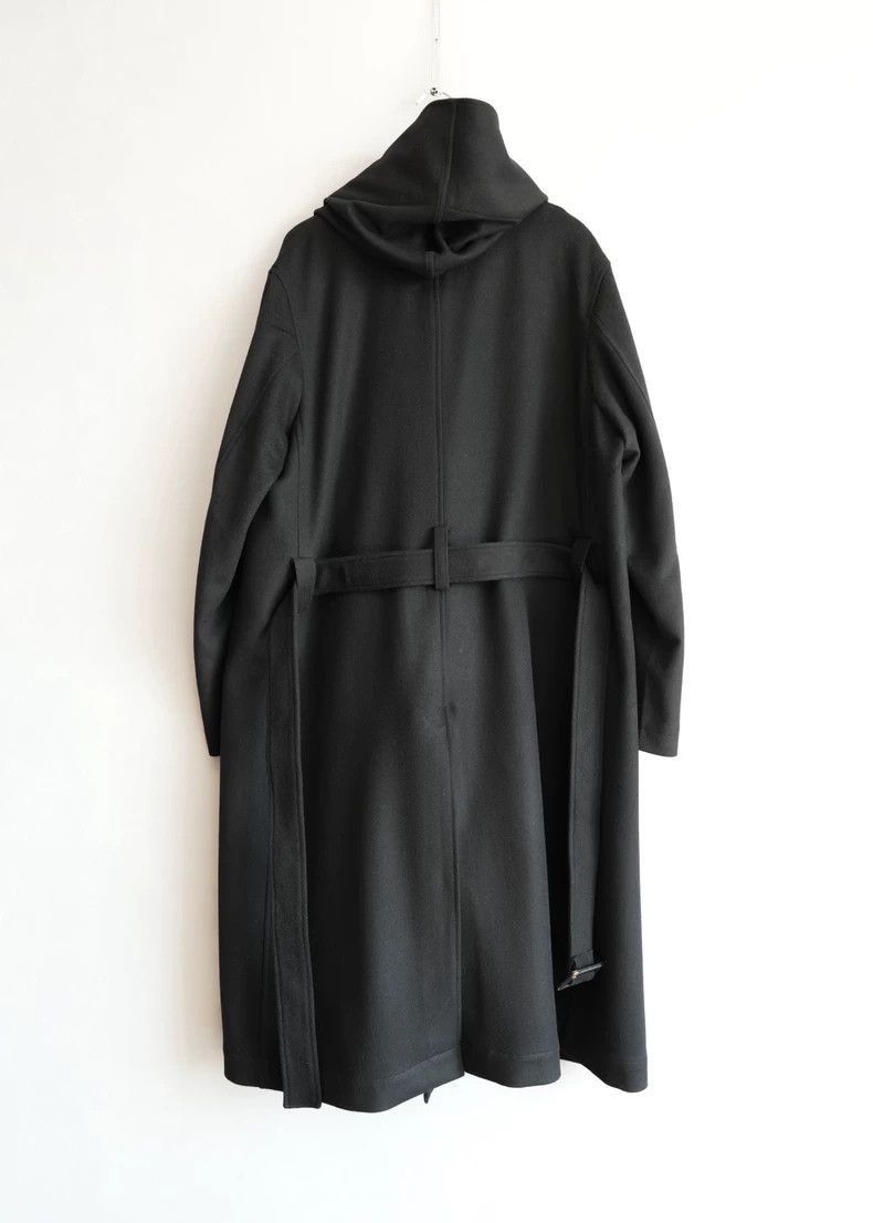Yohji Yamamoto Yohji Yamamoto Stylish Black Wool and Cashmere Coat Size US M / EU 48-50 / 2 - 2 Thumbnail