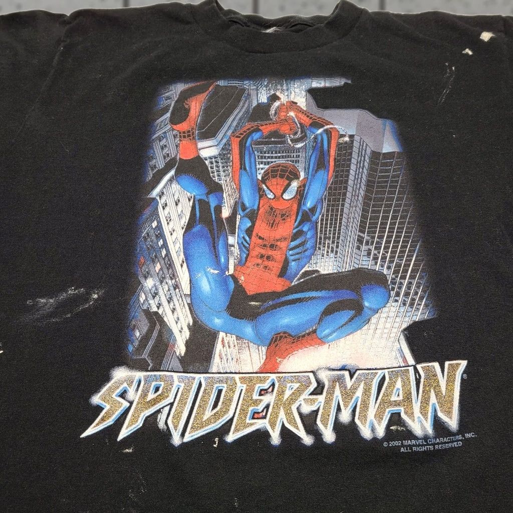 Vintage VINTAGE Spider-Man Marvel T-Shirt Mens Size Small X-Men Mad Engine Crew Neck Short Sleeve Black 2002 90s Comics Movie MenS Size US S / EU 44-46 / 1 - 1 Thumbnail