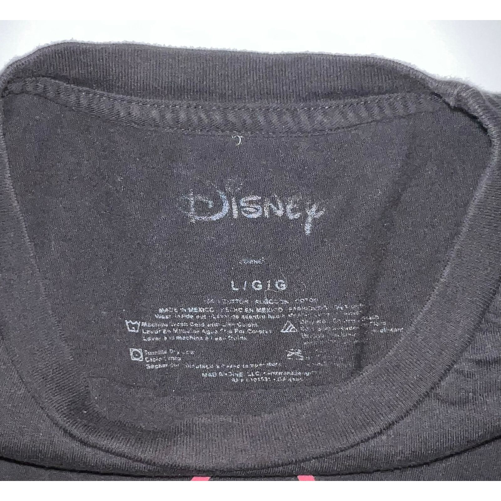 Disney Disney Minnie Mouse Neon Silhouette Black Shirt Size L / US 10 / IT 46 - 4 Thumbnail