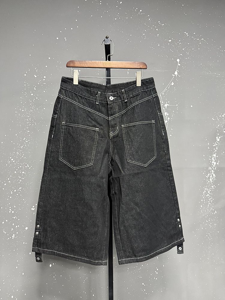 Japanese Brand × Jean Denim Shorts Straight Leg Design Buckle Size US 28 / EU 44 - 6 Thumbnail