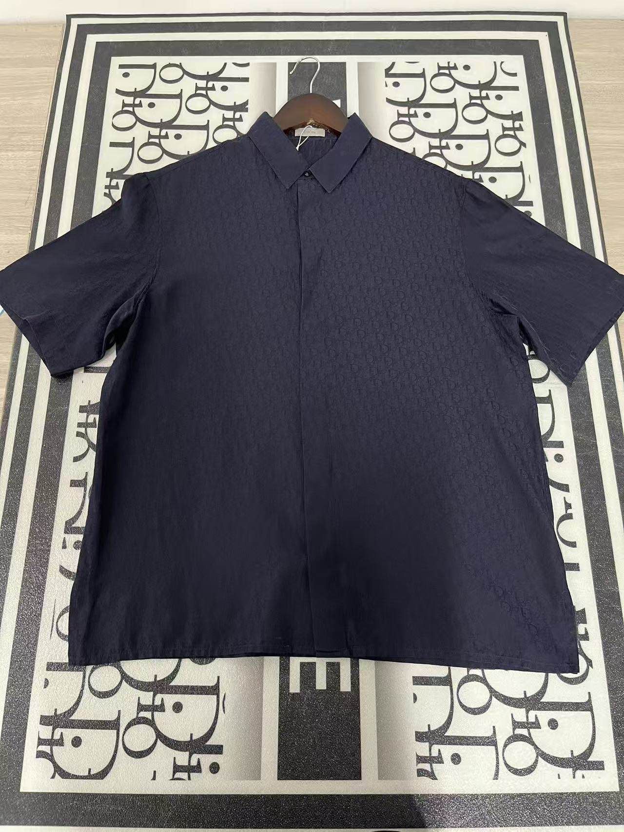 Dior Dior Oblique Jacquard Short Sleeve Shirt Size M Size US XXS / EU 40 - 1 Thumbnail