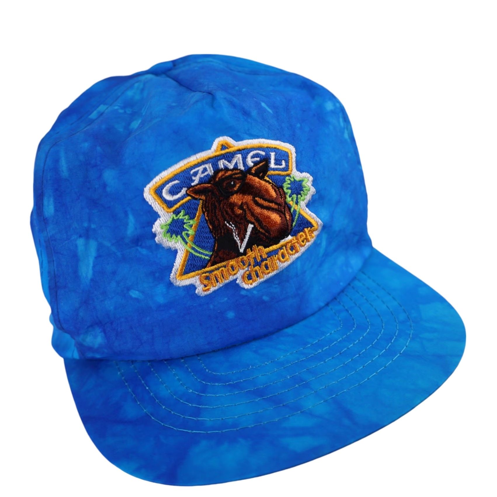 Camel VINTAGE Camel Snapback Hat Blue Men One Size Smooth Character Hat Size ONE SIZE - 5 Thumbnail