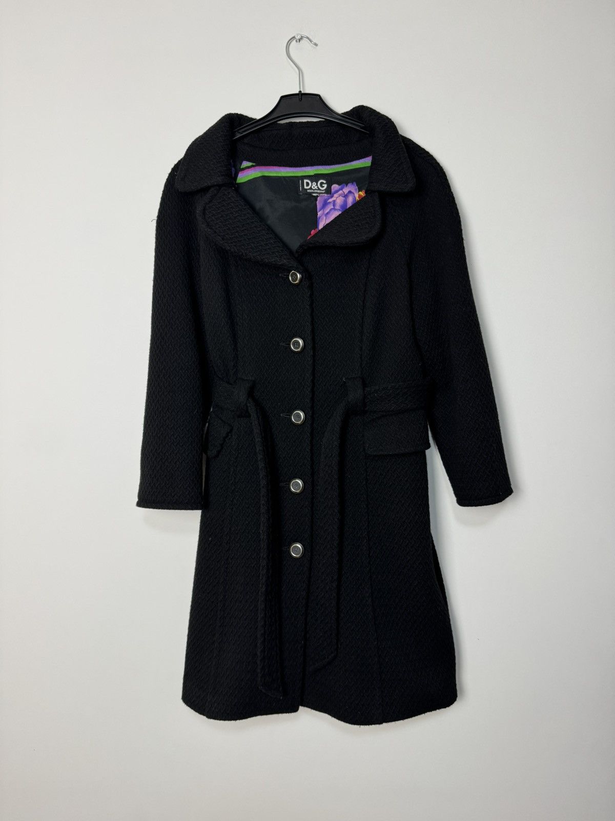 Dolce & Gabbana Dolce Gabbana Wool Coat “Floral” luxury design Made In Italy Size S / US 4 / IT 40 - 2 Thumbnail