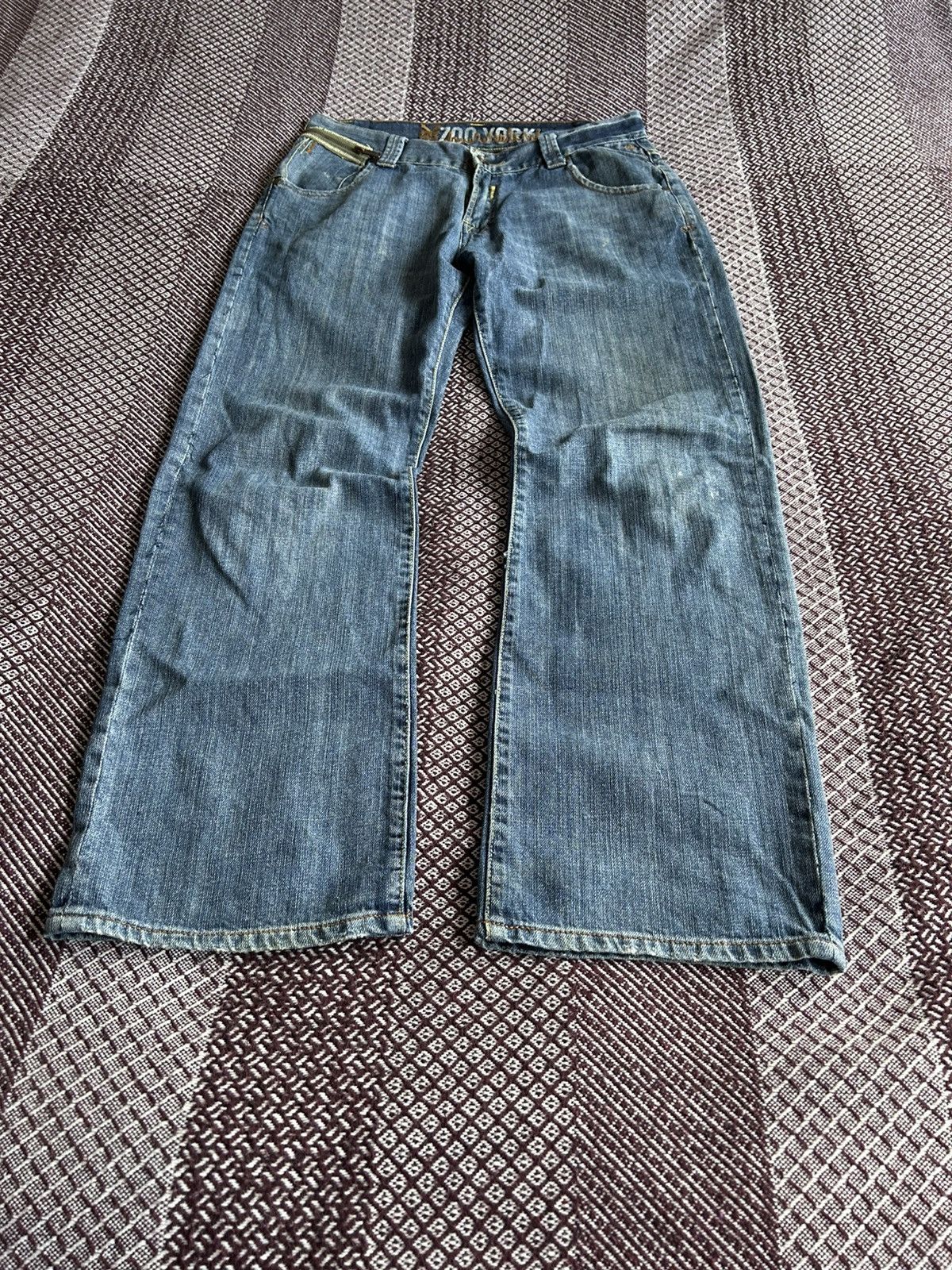 Jean × Vintage × Zoo York Vintage Baggy Zoo York Denim Dirty Jeans Size 30 Streetwear Size US 30 / EU 46 - 9 Thumbnail
