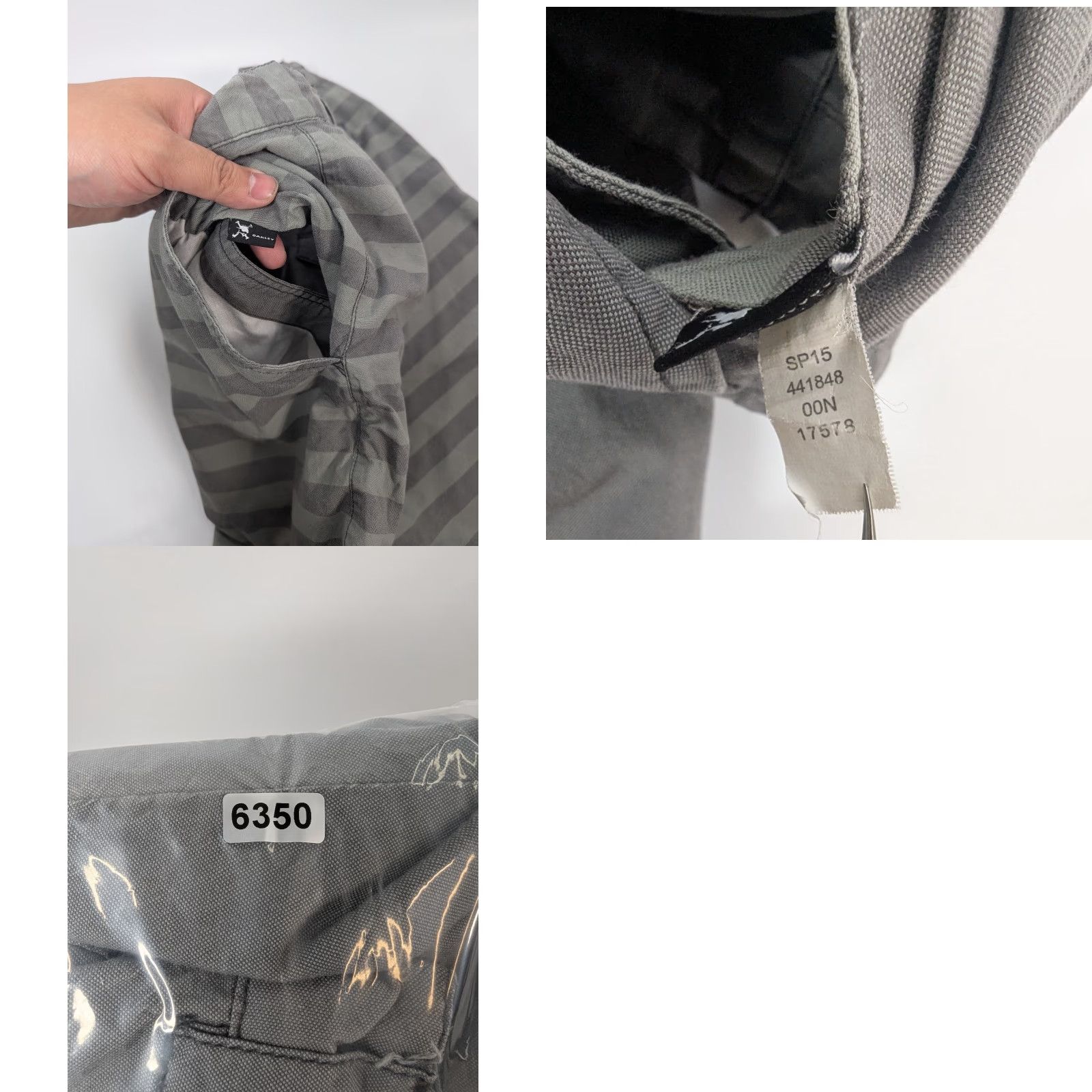 Oakley Oakley Addison Striped Reversible Shorts Mens Size 34 Chino Gray 9 In Inseam Pockets Logo Size US 34 / EU 50 - 8 Thumbnail