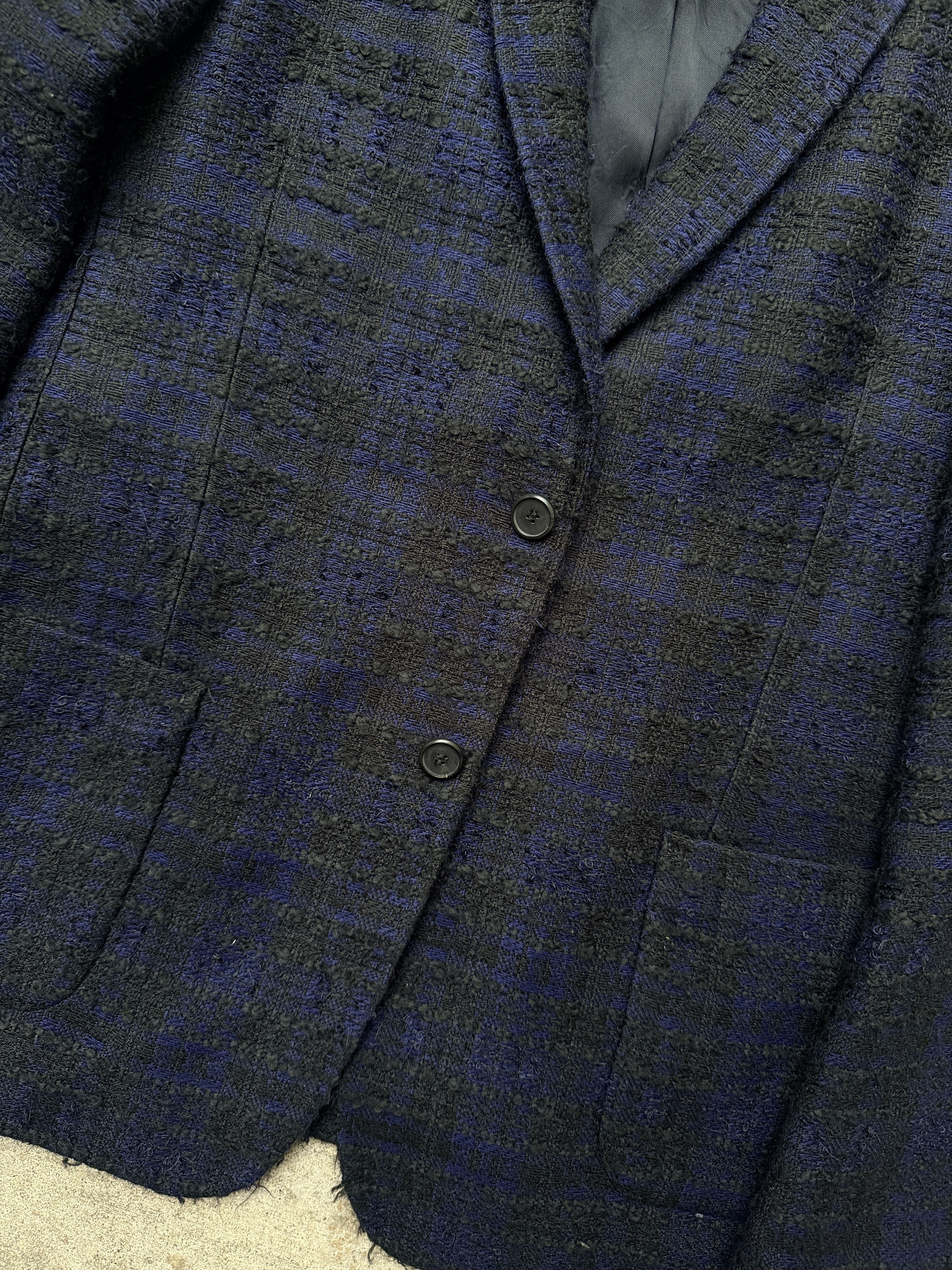 Givenchy givenchy riccardo tisci wool blazer blue black plaid jacket Size 50R - 3 Thumbnail