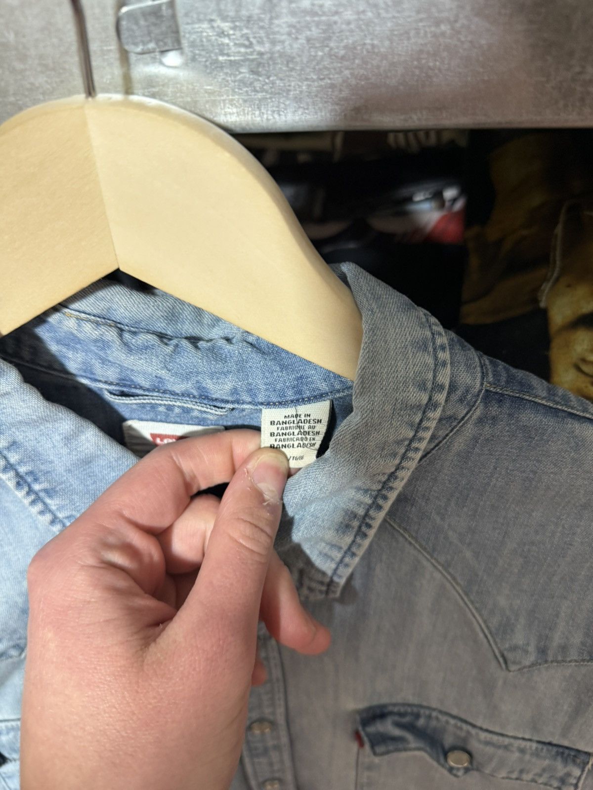 Levi's Vintage Levi's Denim Jeans Button Long Sleeve Shirt Y2K Hype Size US XL / EU 56 / 4 - 5 Thumbnail