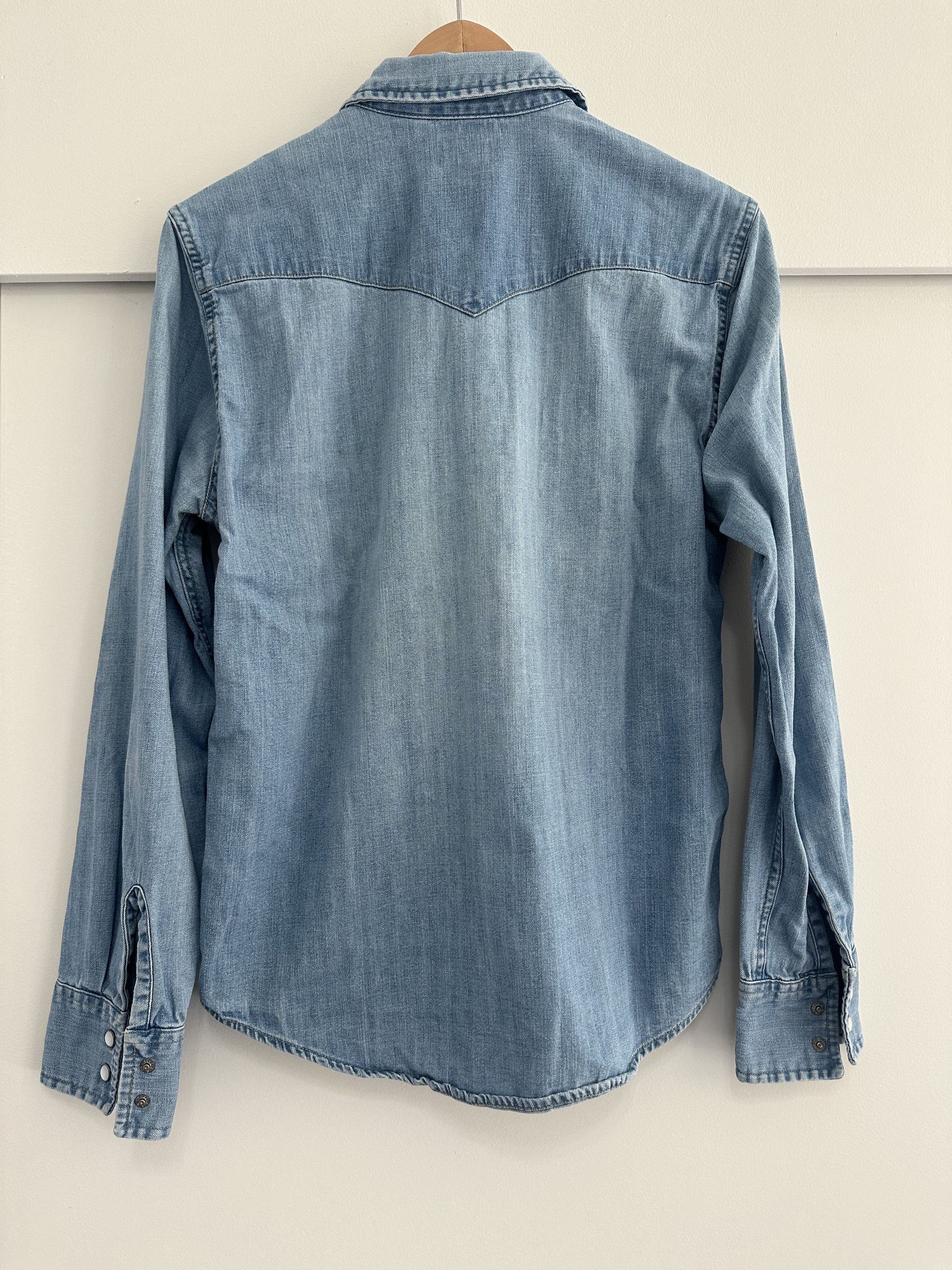 Levi's Custom Western Denim Shirt Size US S / EU 44-46 / 1 - 3 Thumbnail