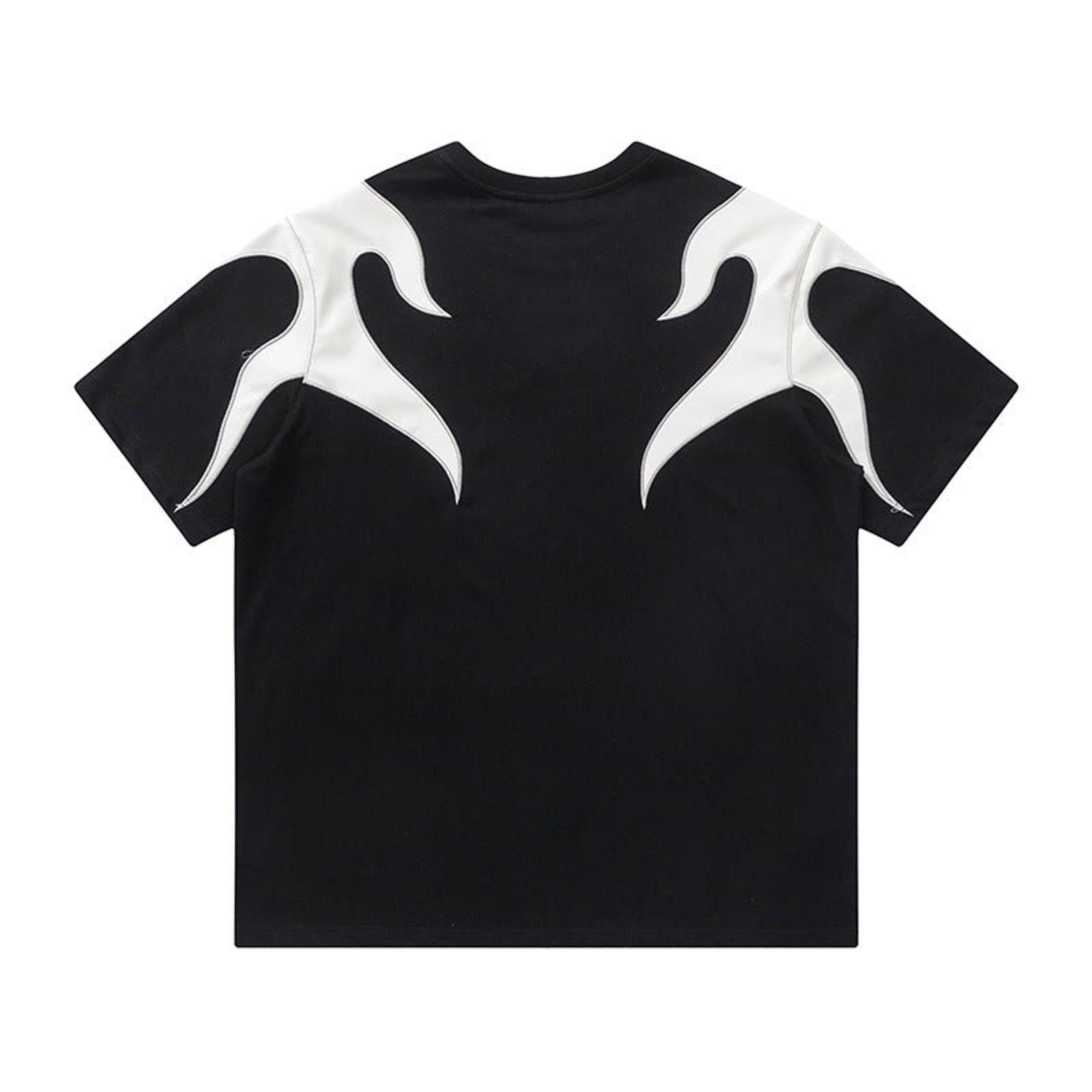 Other Contrast Flame Patch Embroidered T-Shirt Size US M / EU 48-50 / 2 - 2 Thumbnail