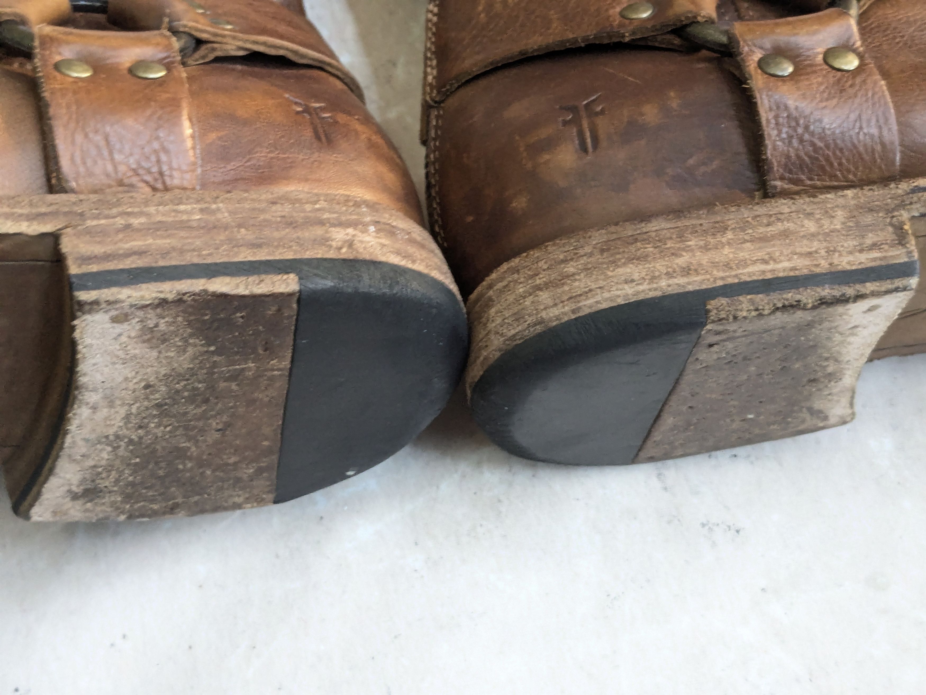 Frye Frye Harness Boots Brown Leather 11 D Leather Buckle Size US 11 / EU 44 - 17 Thumbnail