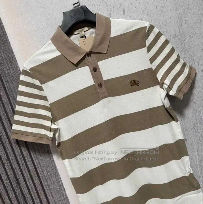 Burberry Burberry Men's Logo Striped Polo Shirt. Size US M / EU 48-50 / 2 - 3 Thumbnail