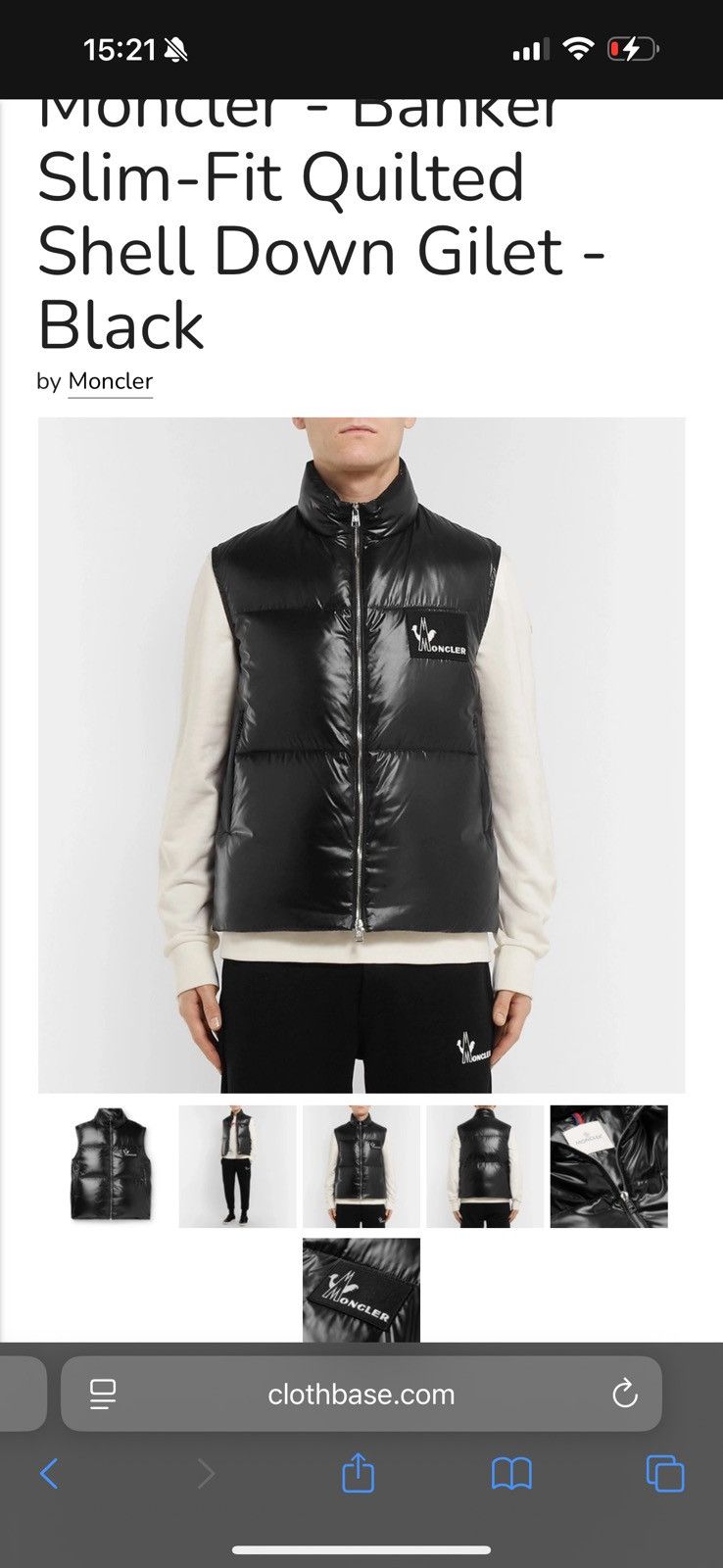 Moncler Moncler Banker Gilet Size US L / EU 52-54 / 3 - 21 Thumbnail