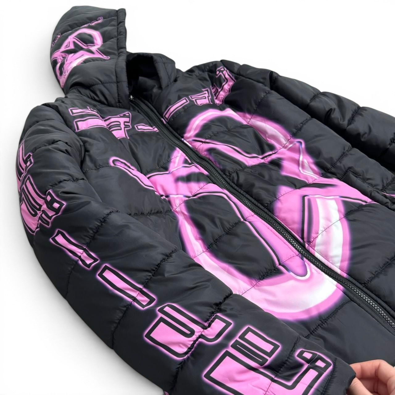 Other Shadow Banned Y2K KINSHI Puffer Jacket Pink (M) Size US M / EU 48-50 / 2 - 9 Thumbnail