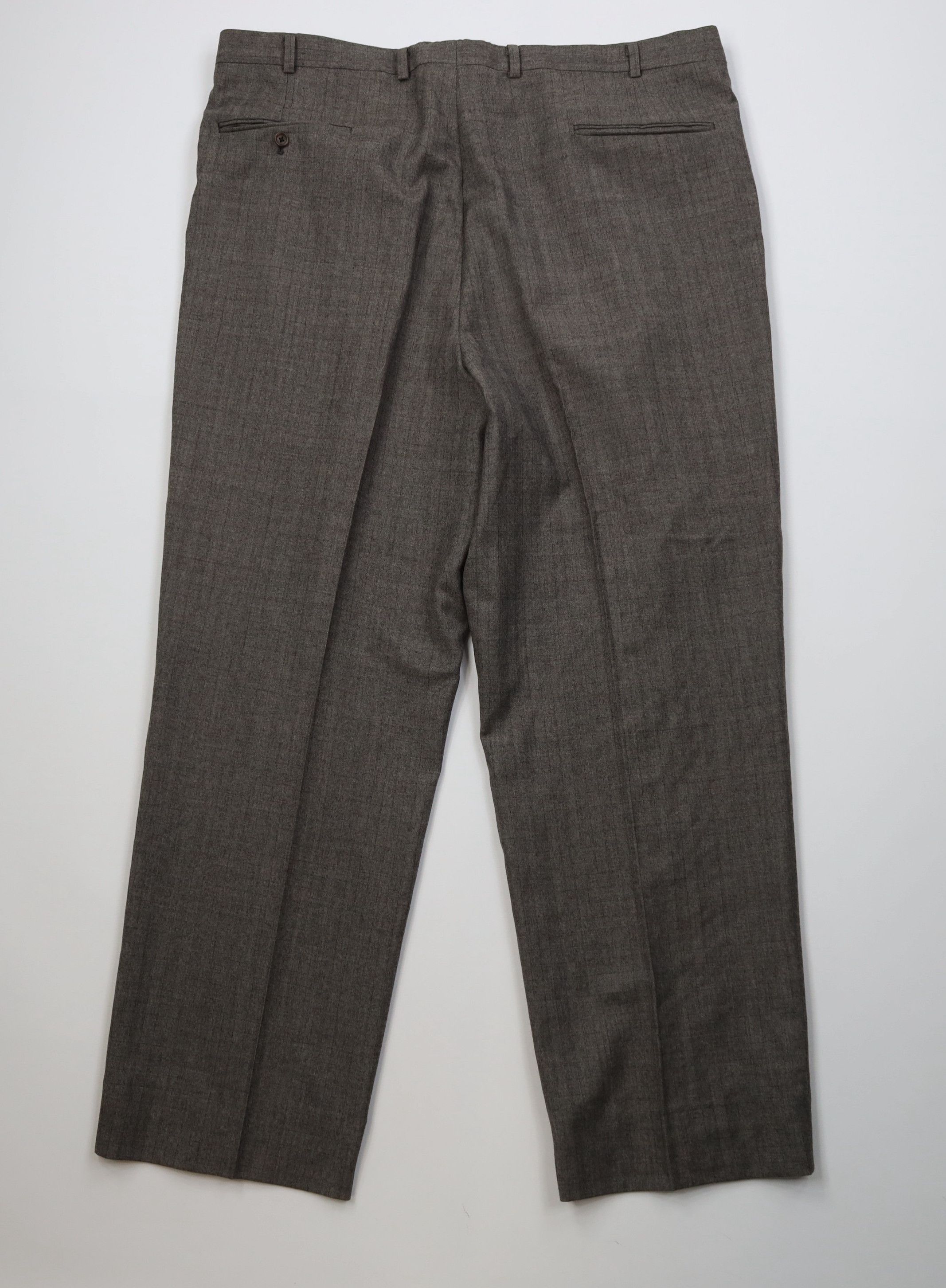 Hickey Freeman Vintage 90s Hickey Freeman Wide Leg Chino Pants Gray Check Size US 40 / EU 56 - 11 Thumbnail