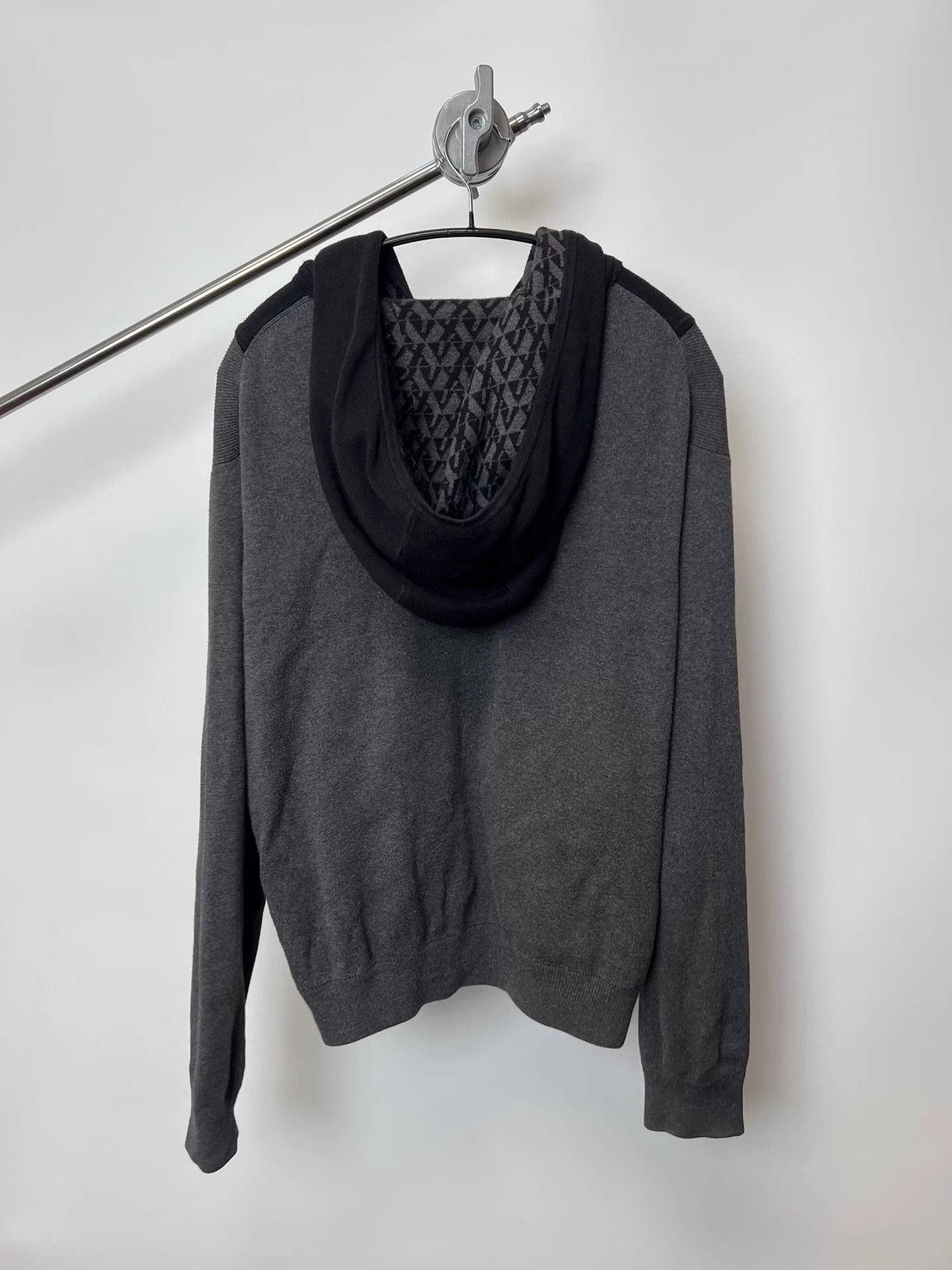 Armani Exchange A|X Knit Colorblocked Hooded Zip Cardigan Logo Size US M / EU 48-50 / 2 - 5 Thumbnail
