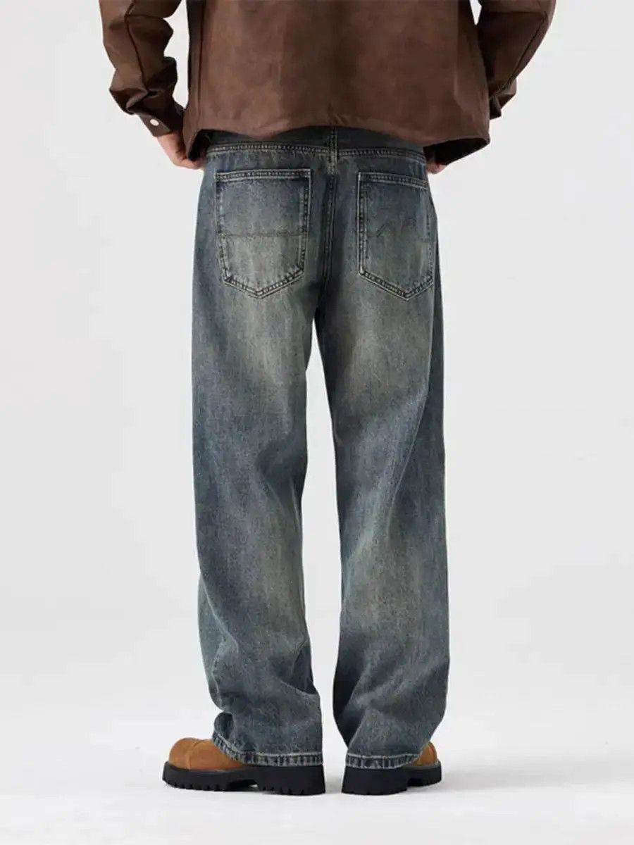 Japanese Brand American Vintage High Street Loose Straight Jeans Size US 30 / EU 46 - 3 Thumbnail