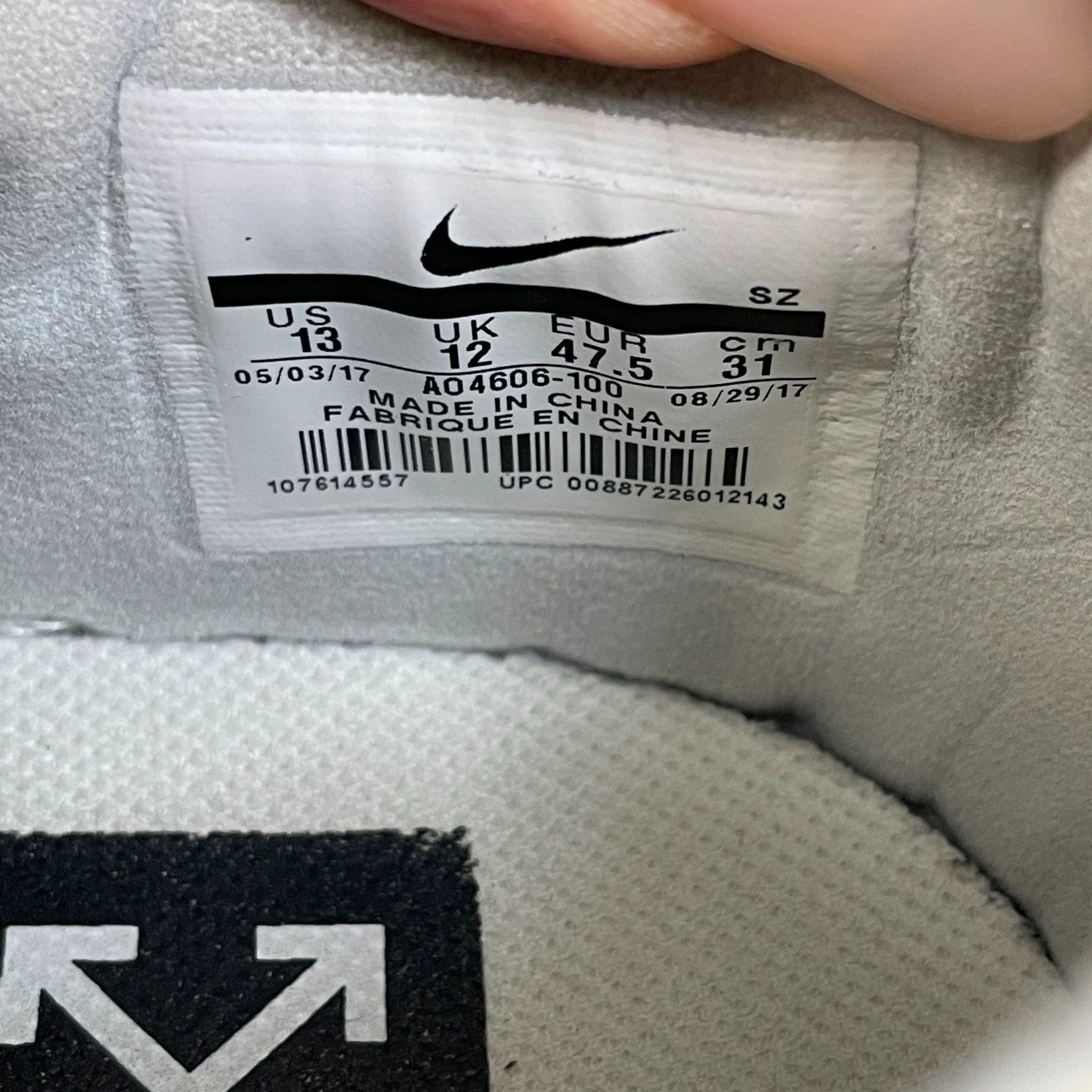 Nike Nike AF1 OW 47.5 99 New Size US 13 / EU 46 - 8 Thumbnail