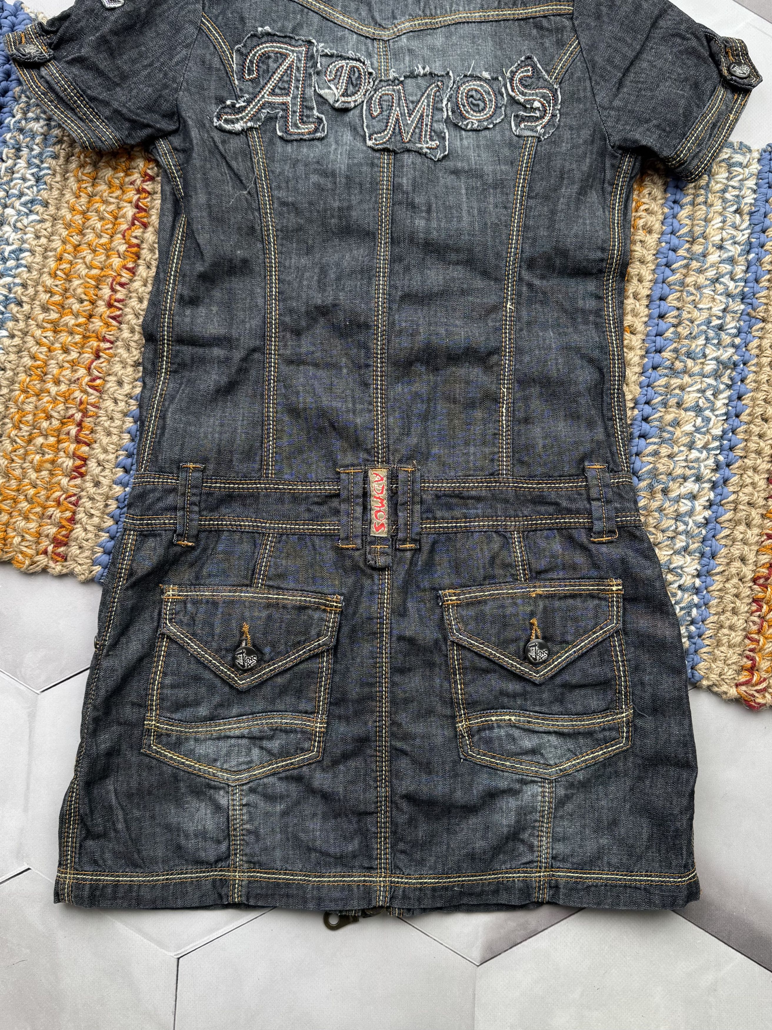 Japanese Brand Vintage Denim Dress With Zipper (E4) Size XS / US 0-2 / IT 36-38 - 8 Thumbnail