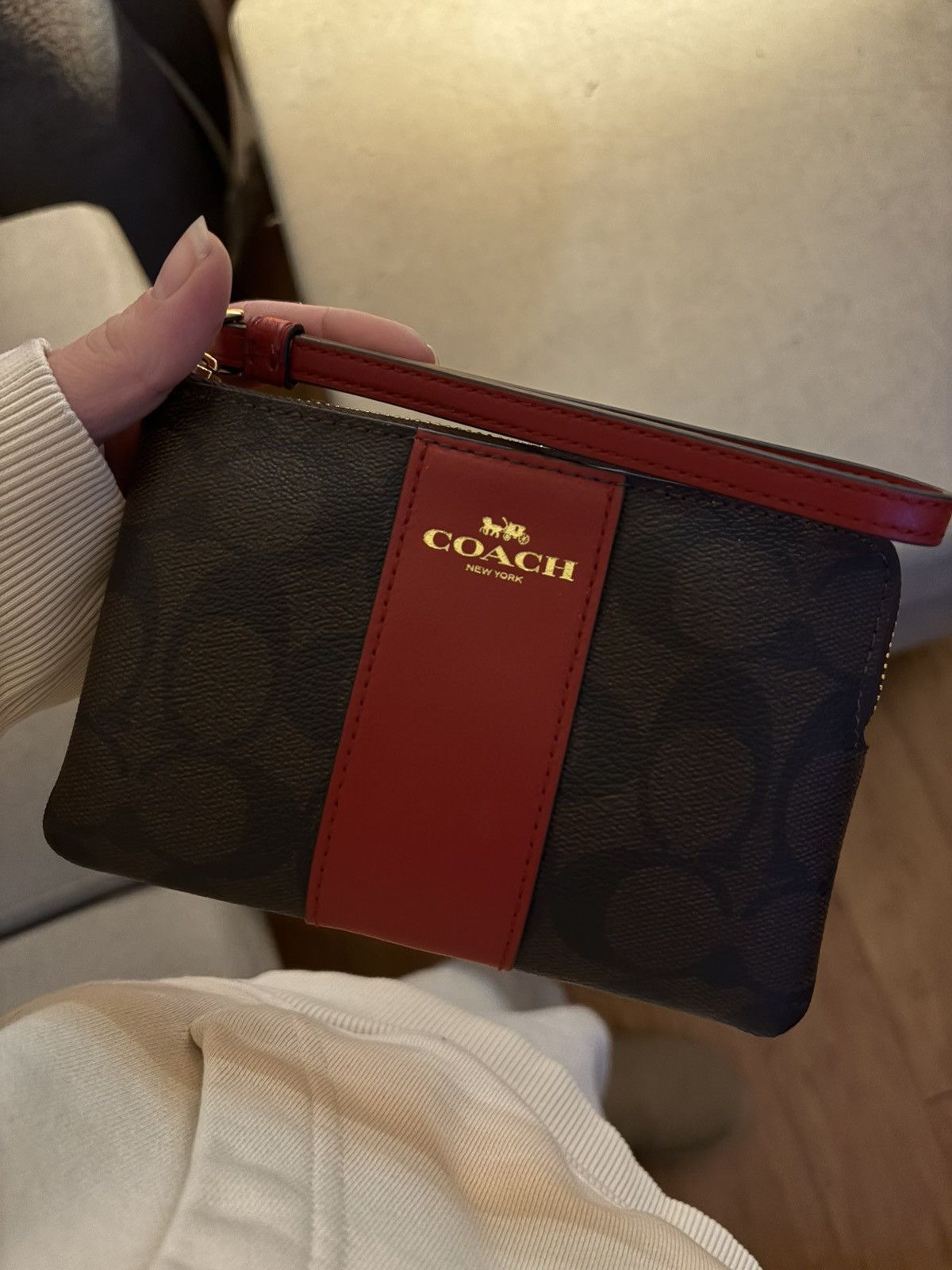 Coach Coach wallet gorgeous red and brown print Size ONE SIZE - 1 Thumbnail