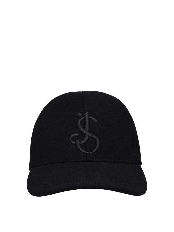 Jil Sander o1loc1c1124 Size: OS/ Cappellino in Black Size ONE SIZE - 1 Thumbnail